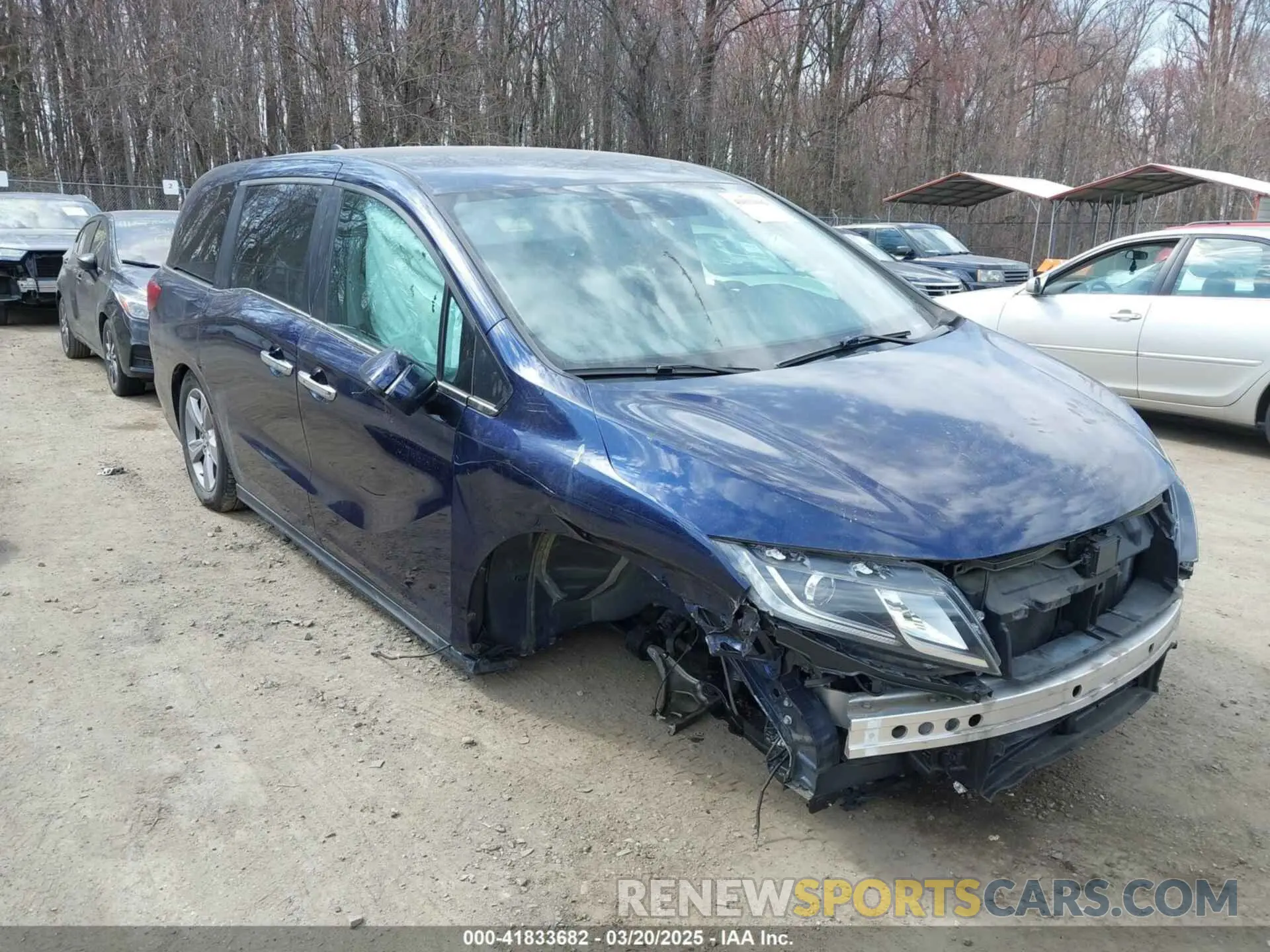 1 Photograph of a damaged car 5FNRL6H53LB027961 HONDA ODYSSEY 2020
