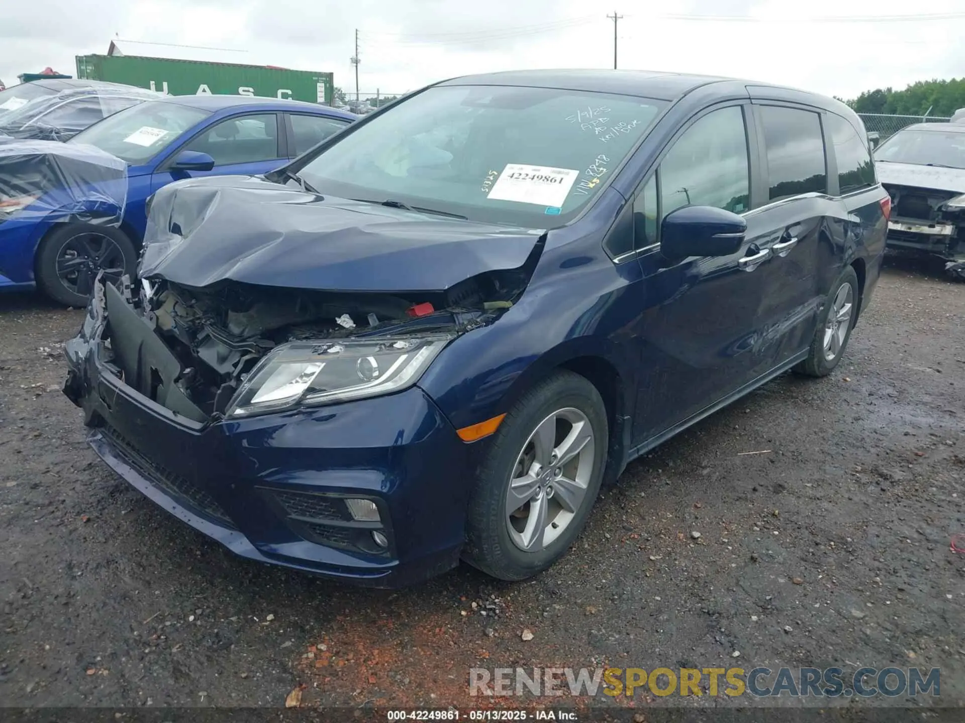 2 Photograph of a damaged car 5FNRL6H70LB048848 HONDA ODYSSEY 2020