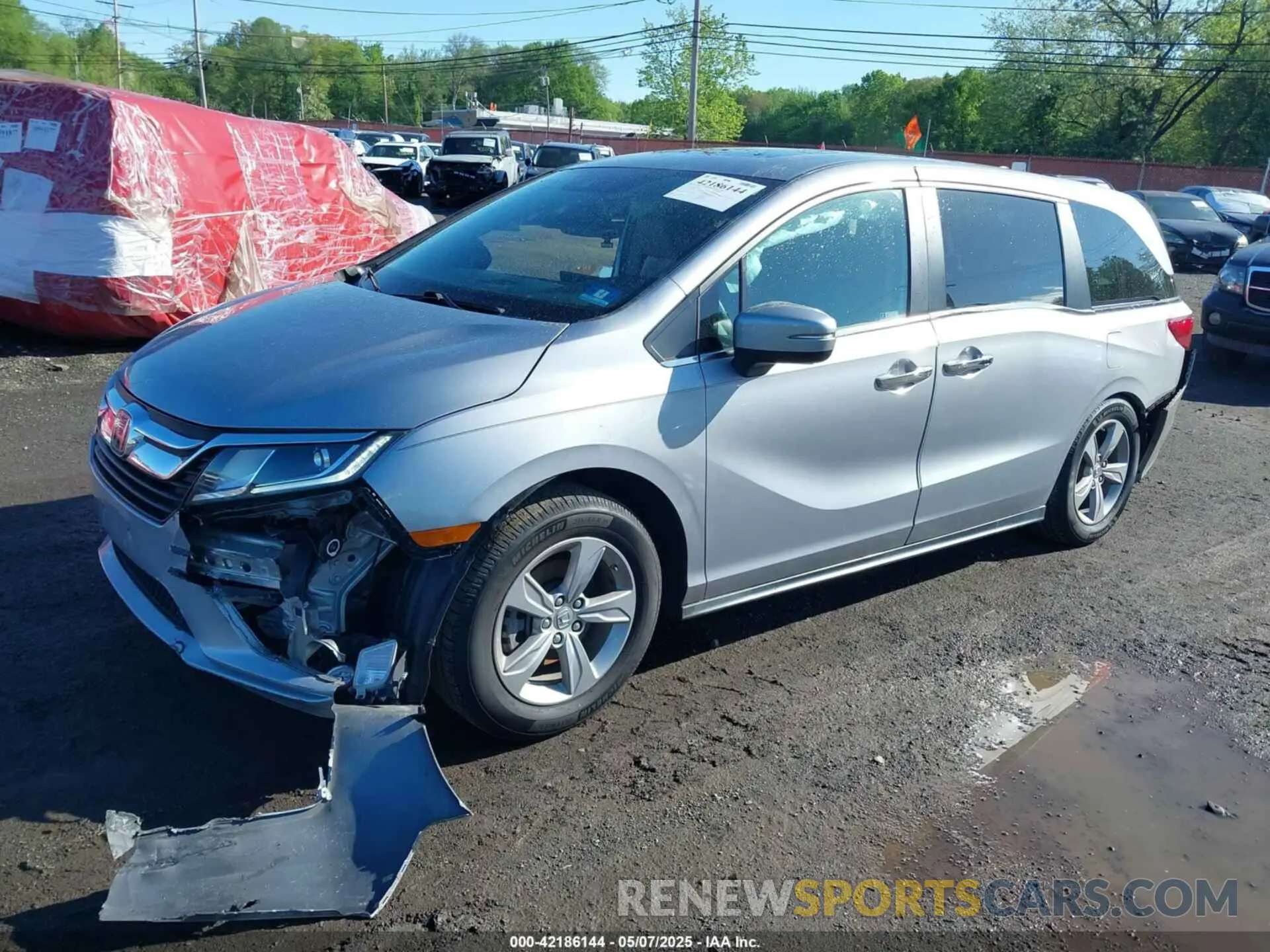 2 Photograph of a damaged car 5FNRL6H71LB069580 HONDA ODYSSEY 2020