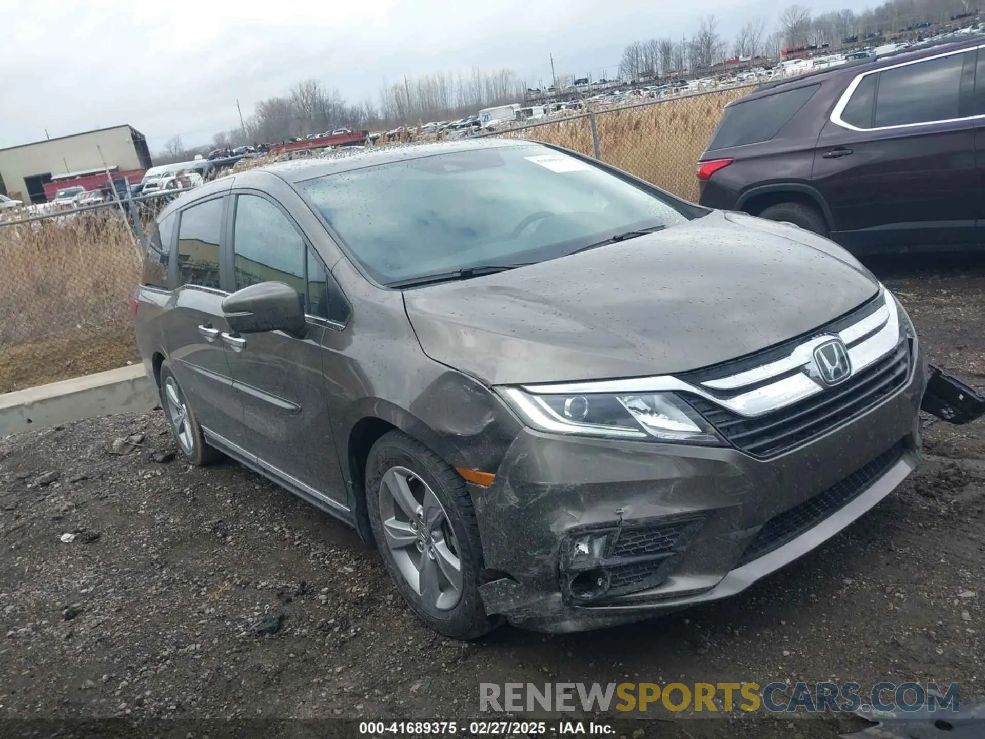 1 Photograph of a damaged car 5FNRL6H74LB024598 HONDA ODYSSEY 2020