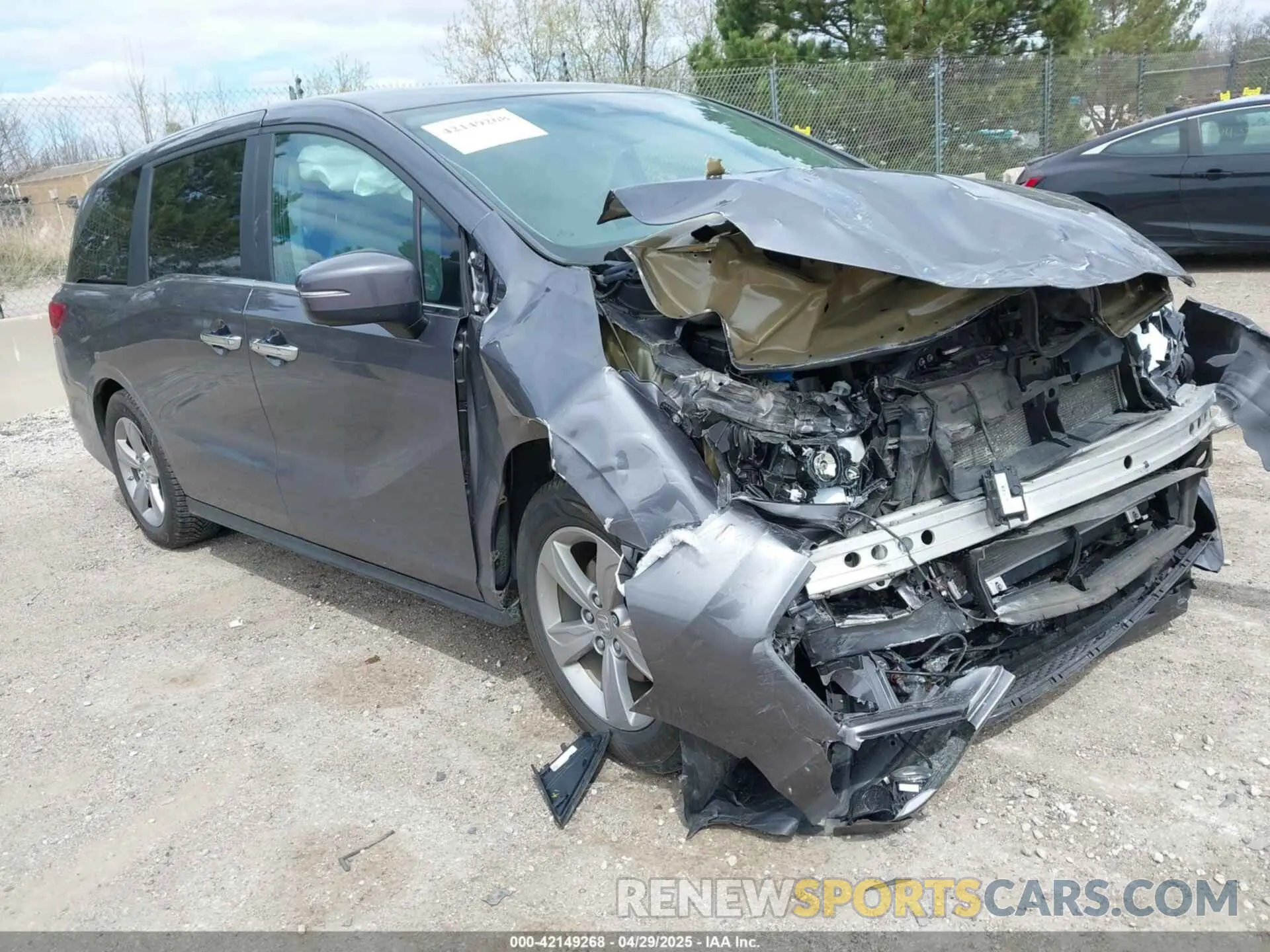 1 Photograph of a damaged car 5FNRL6H76LB062477 HONDA ODYSSEY 2020