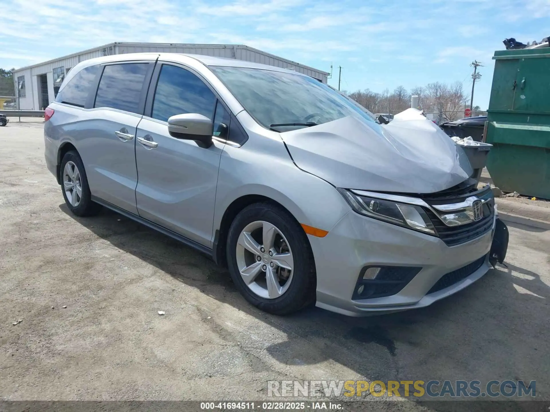 1 Photograph of a damaged car 5FNRL6H78LB036379 HONDA ODYSSEY 2020