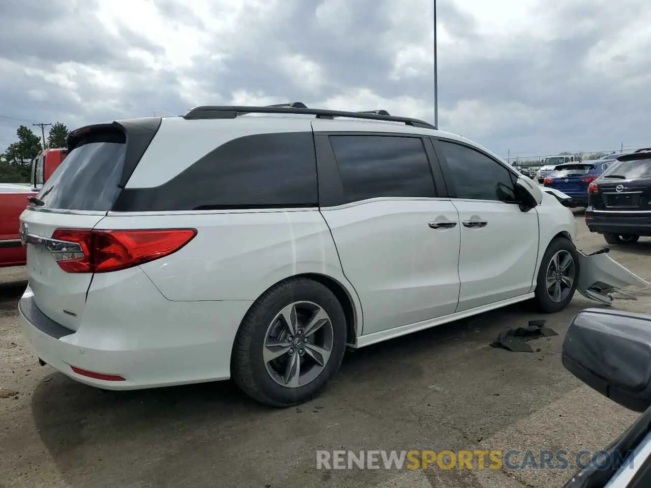3 Photograph of a damaged car 5FNRL6H81LB041576 HONDA ODYSSEY 2020