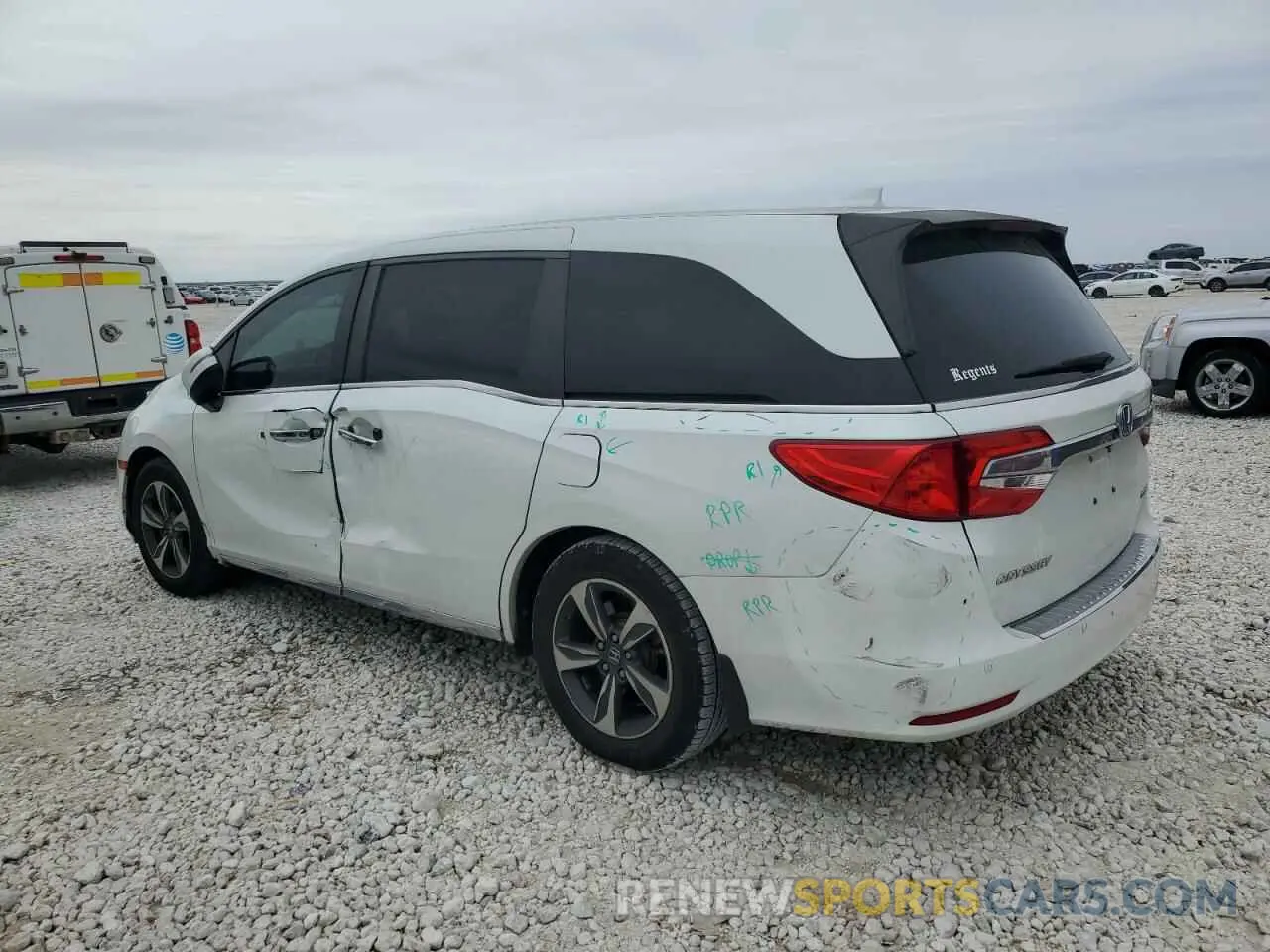 2 Photograph of a damaged car 5FNRL6H88LB014164 HONDA ODYSSEY 2020