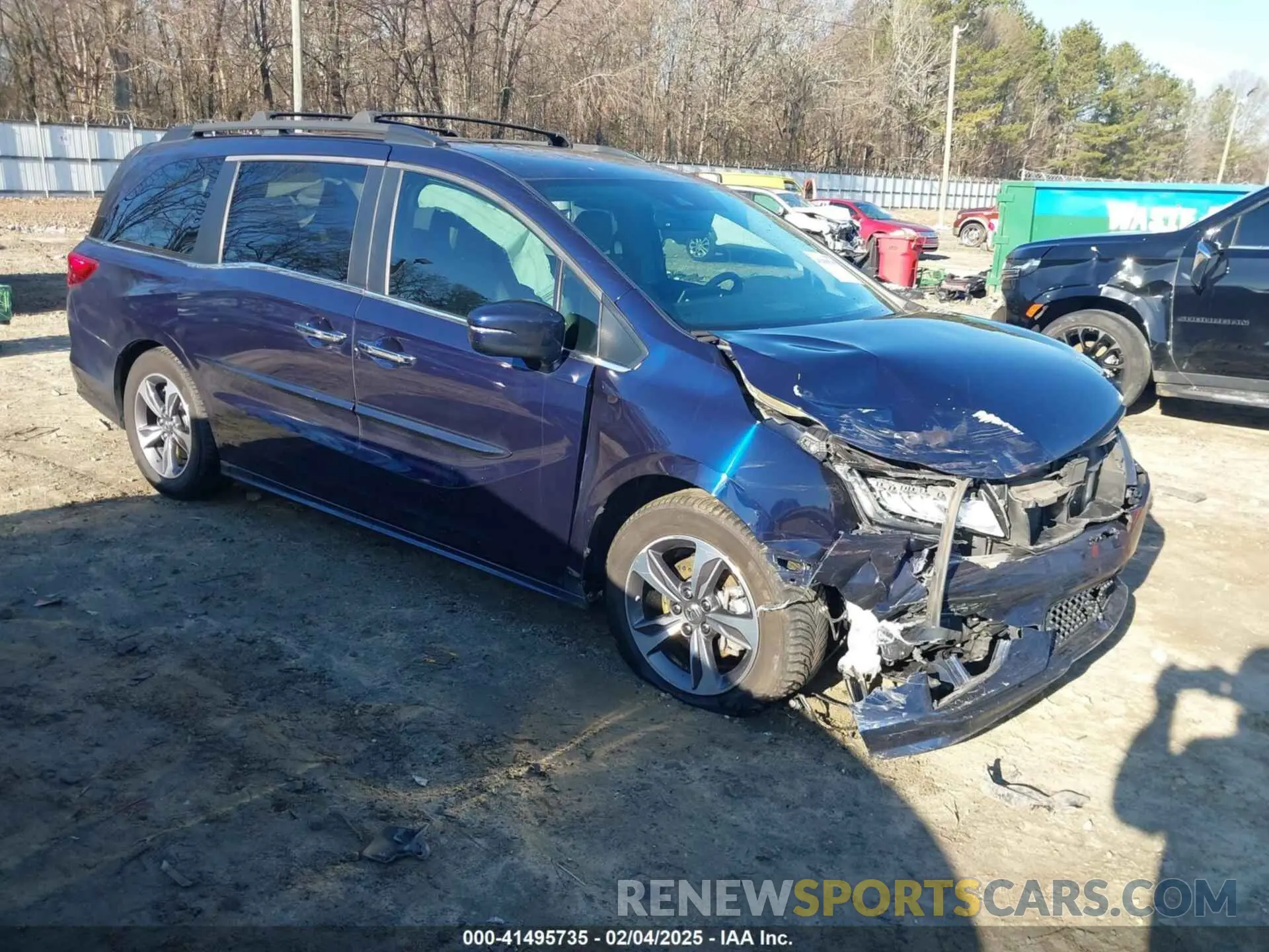 1 Photograph of a damaged car 5FNRL6H89LB015744 HONDA ODYSSEY 2020
