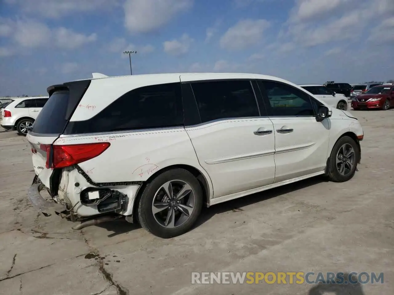 3 Photograph of a damaged car 5FNRL6H8XLB008222 HONDA ODYSSEY 2020