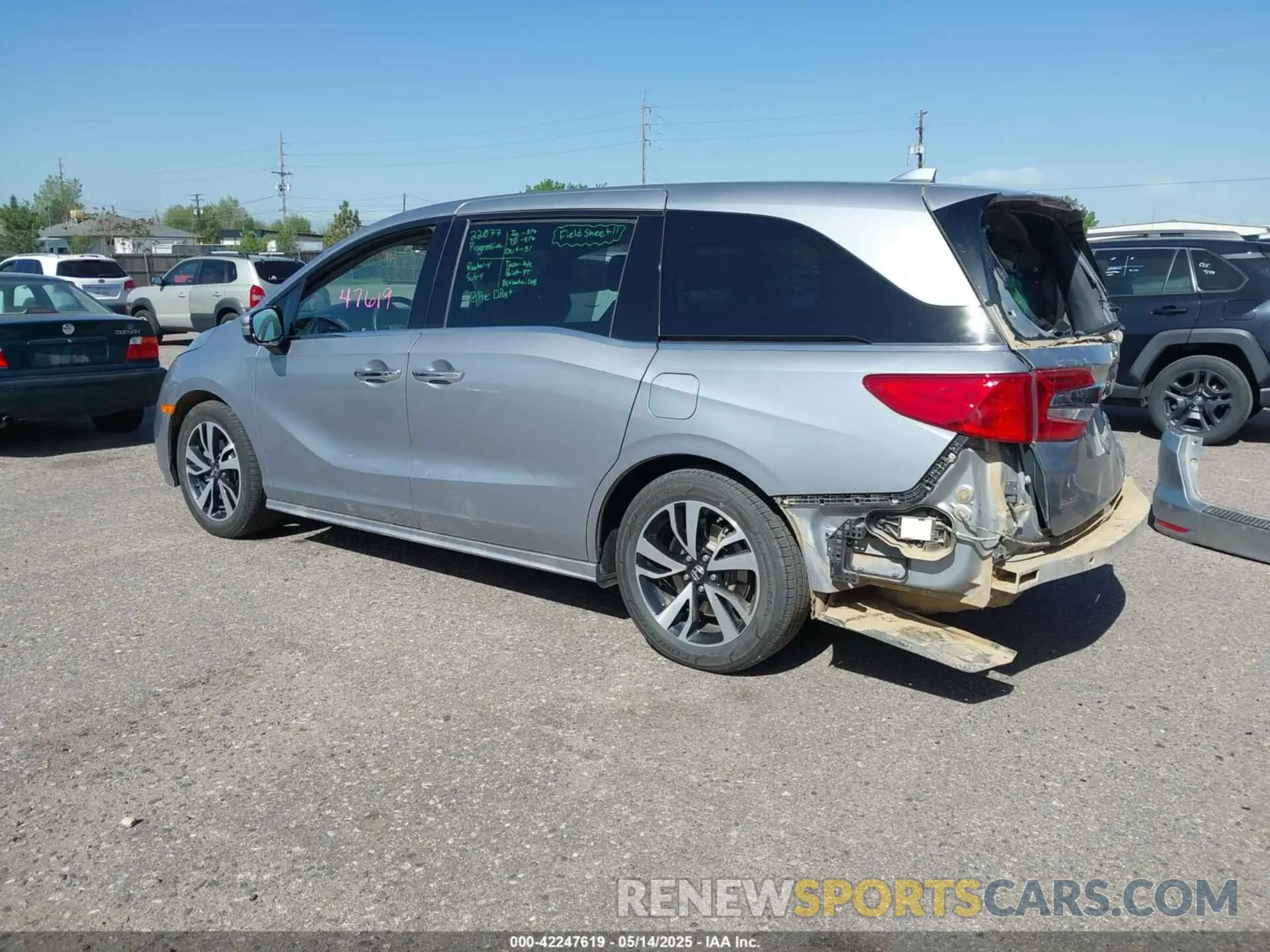 3 Photograph of a damaged car 5FNRL6H91LB001846 HONDA ODYSSEY 2020
