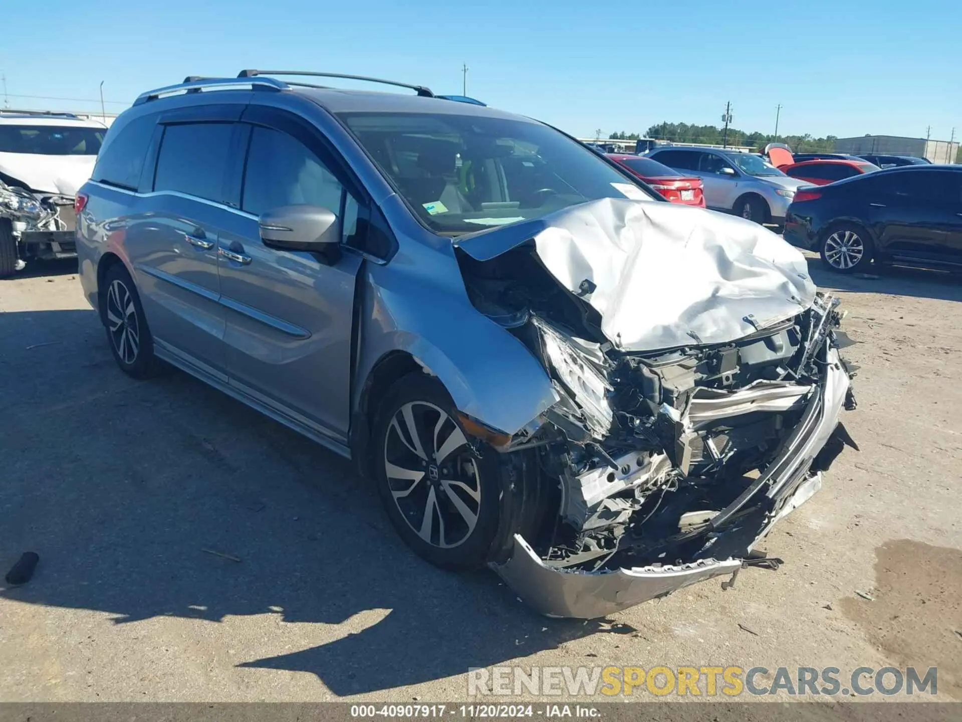 1 Photograph of a damaged car 5FNRL6H99LB055508 HONDA ODYSSEY 2020