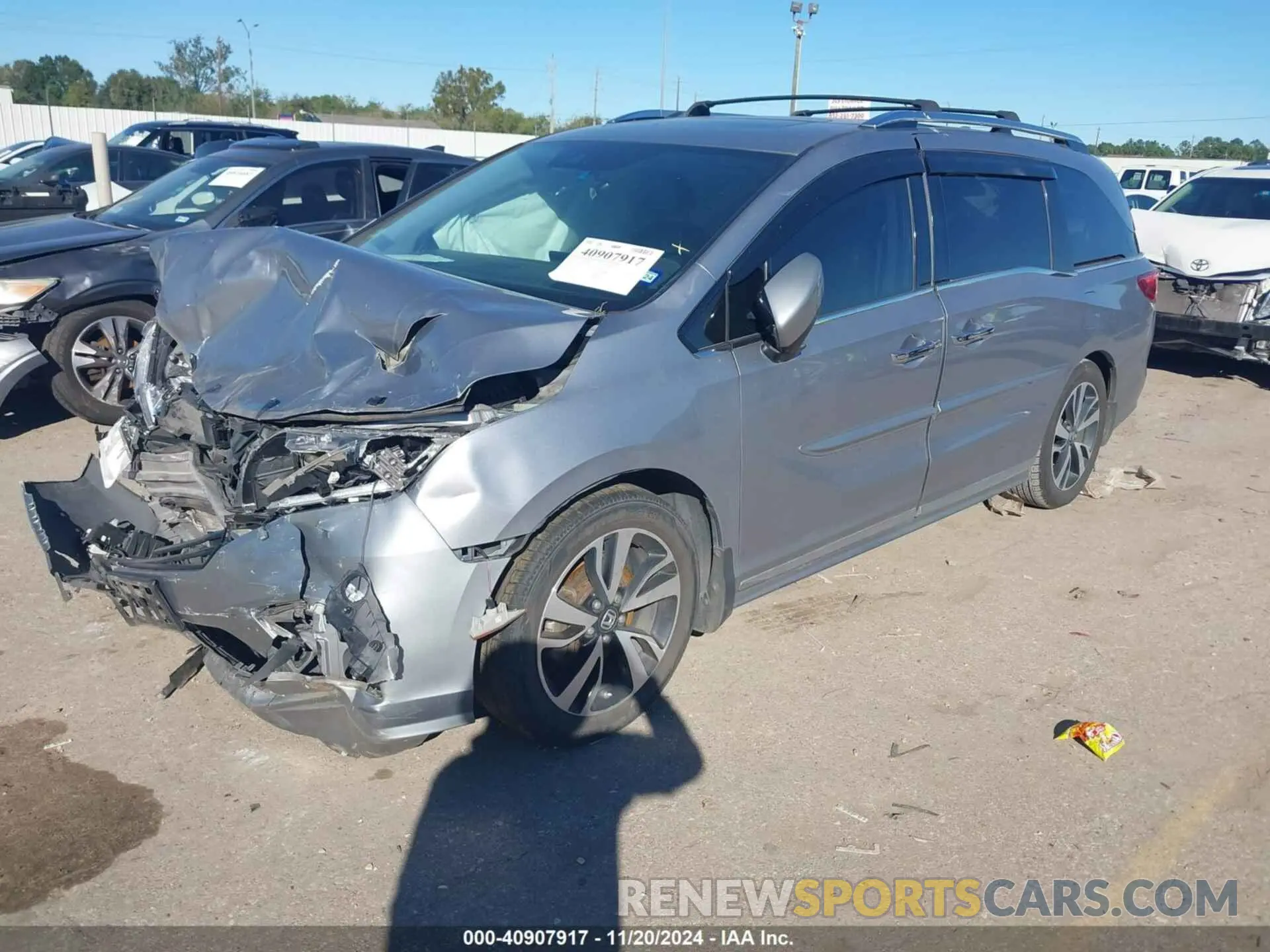 2 Photograph of a damaged car 5FNRL6H99LB055508 HONDA ODYSSEY 2020