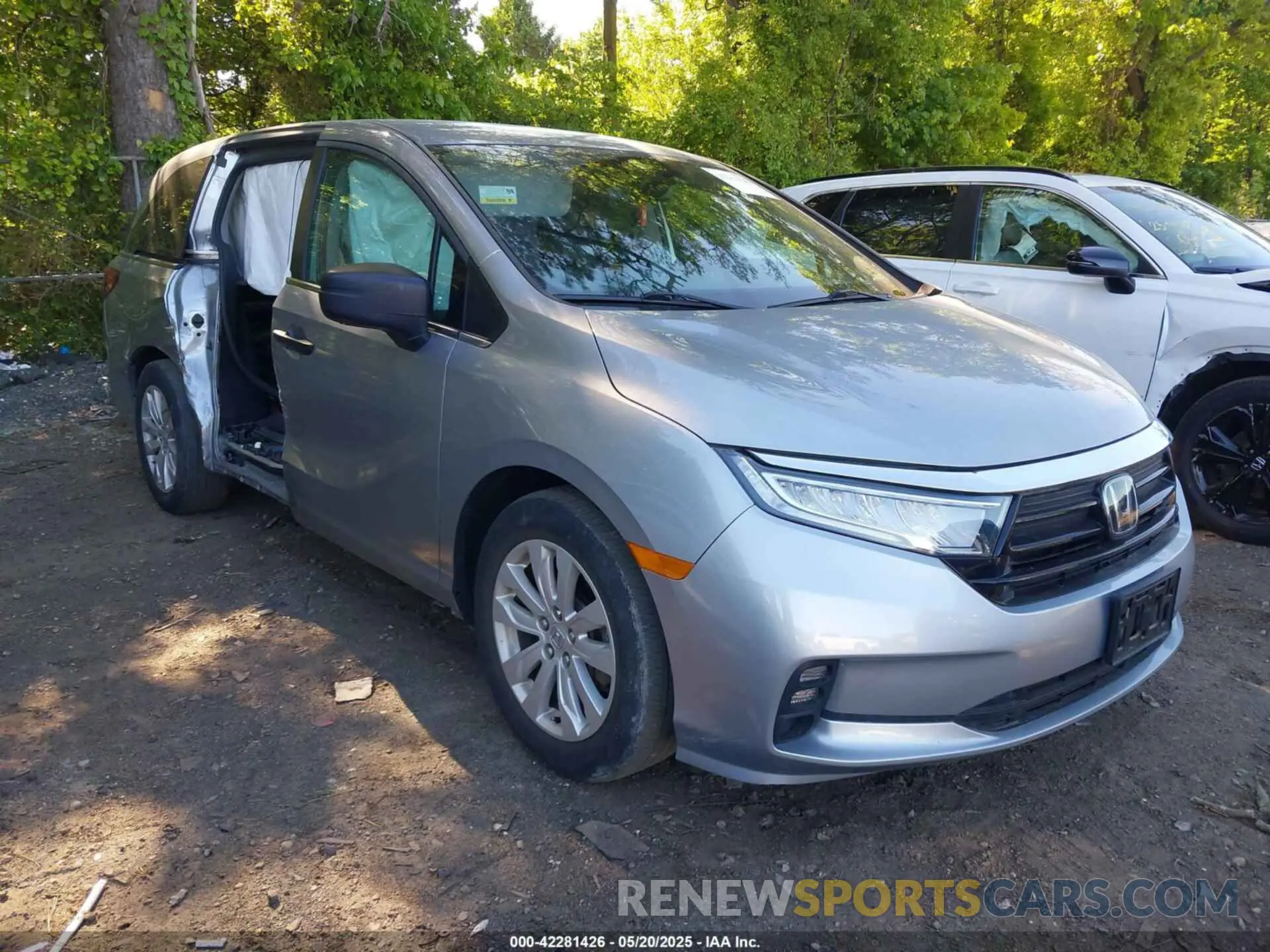 1 Photograph of a damaged car 5FNRL6H27MB019210 HONDA ODYSSEY 2021