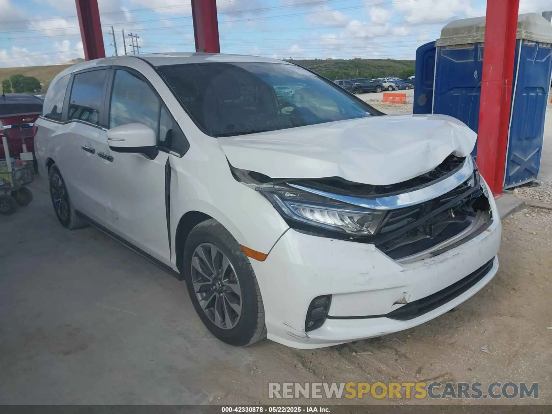 1 Photograph of a damaged car 5FNRL6H70MB044073 HONDA ODYSSEY 2021