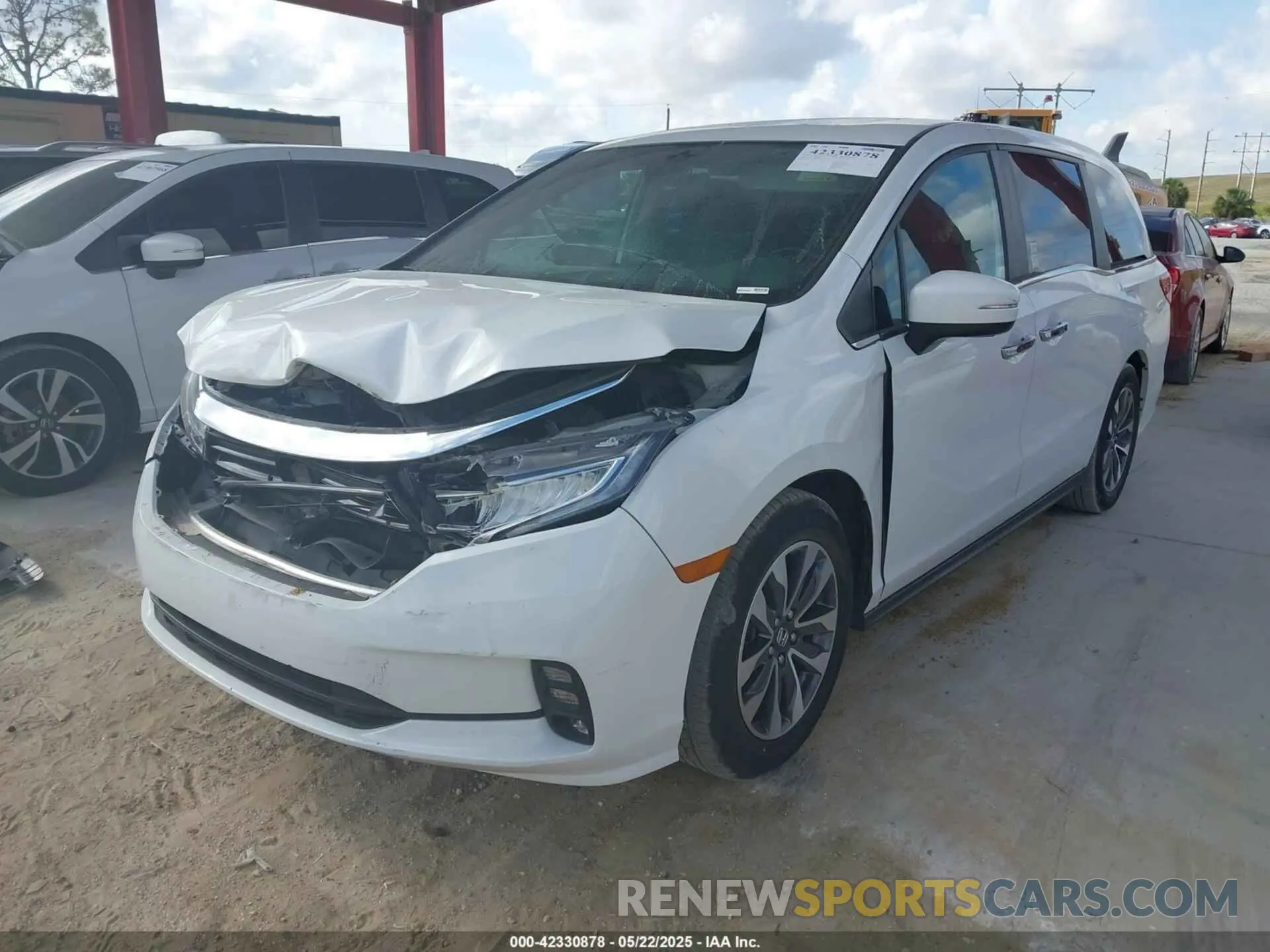 2 Photograph of a damaged car 5FNRL6H70MB044073 HONDA ODYSSEY 2021
