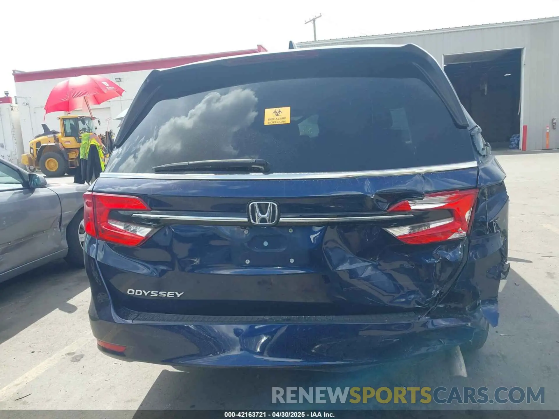 15 Photograph of a damaged car 5FNRL6H70MB044316 HONDA ODYSSEY 2021