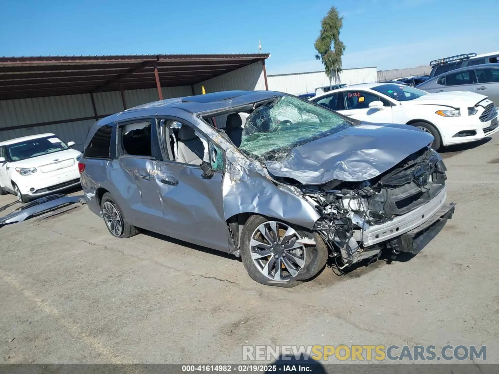 1 Photograph of a damaged car 5FNRL6H73MB019913 HONDA ODYSSEY 2021