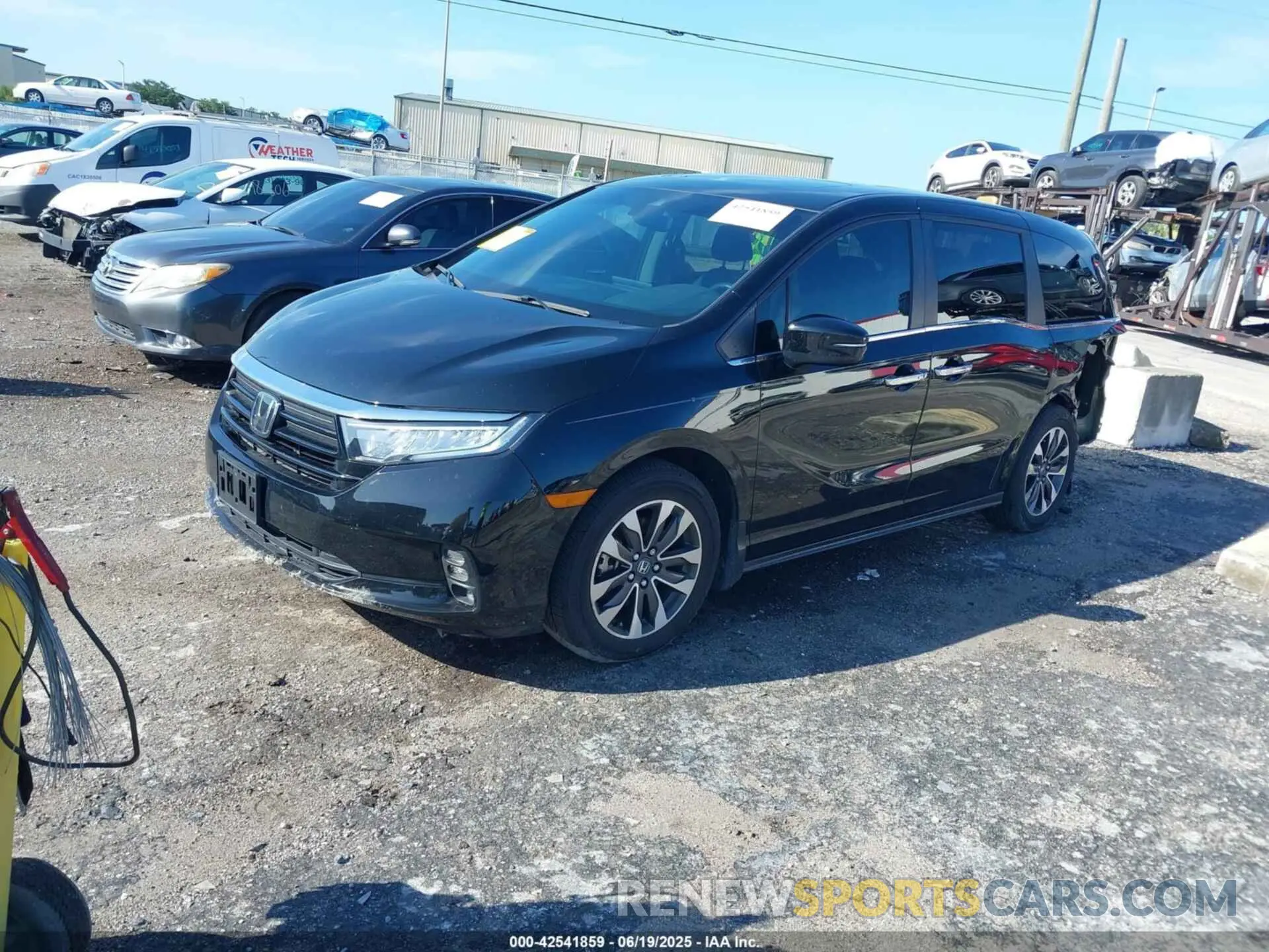 2 Photograph of a damaged car 5FNRL6H73MB027655 HONDA ODYSSEY 2021