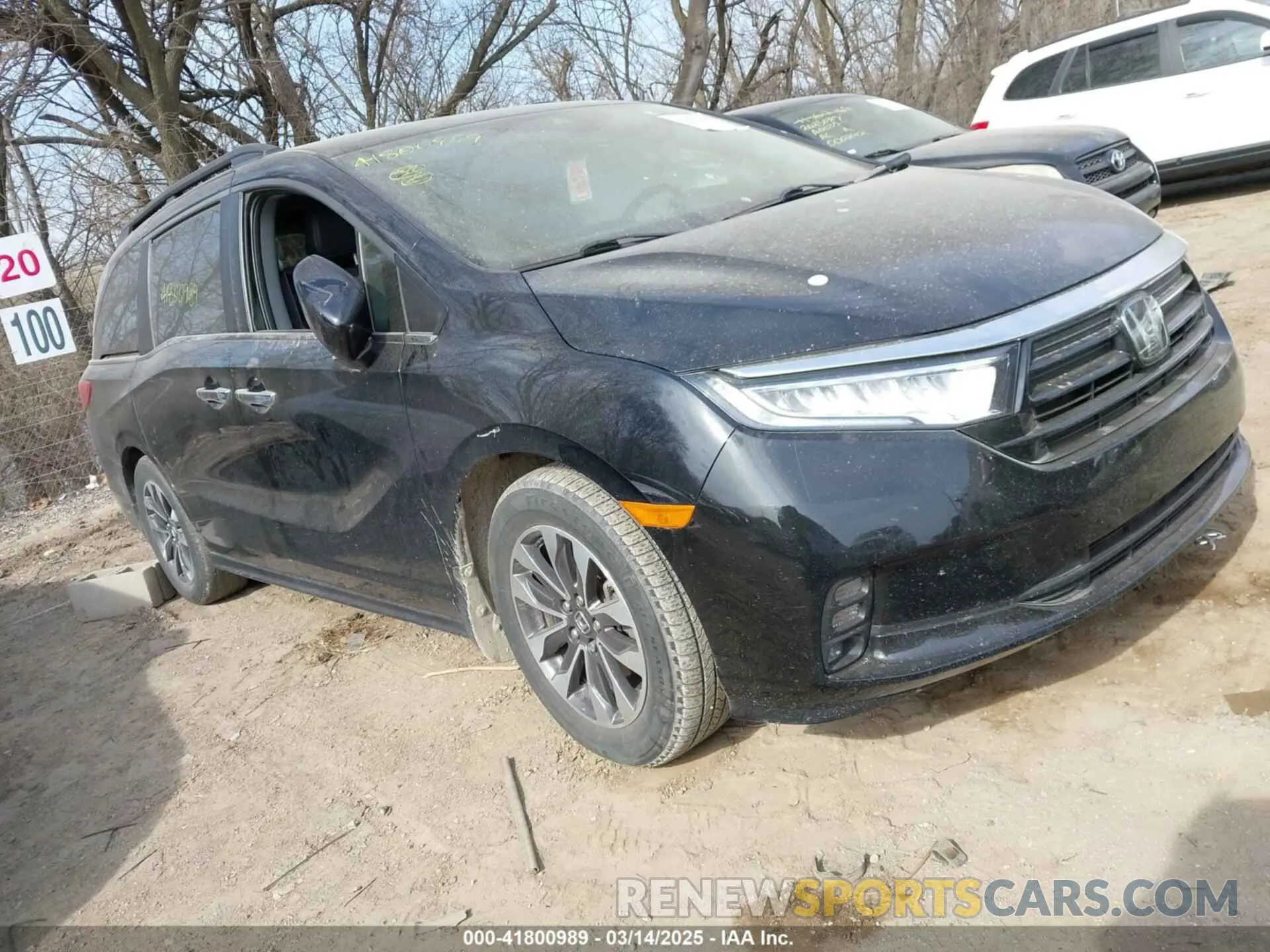 1 Photograph of a damaged car 5FNRL6H76MB013748 HONDA ODYSSEY 2021