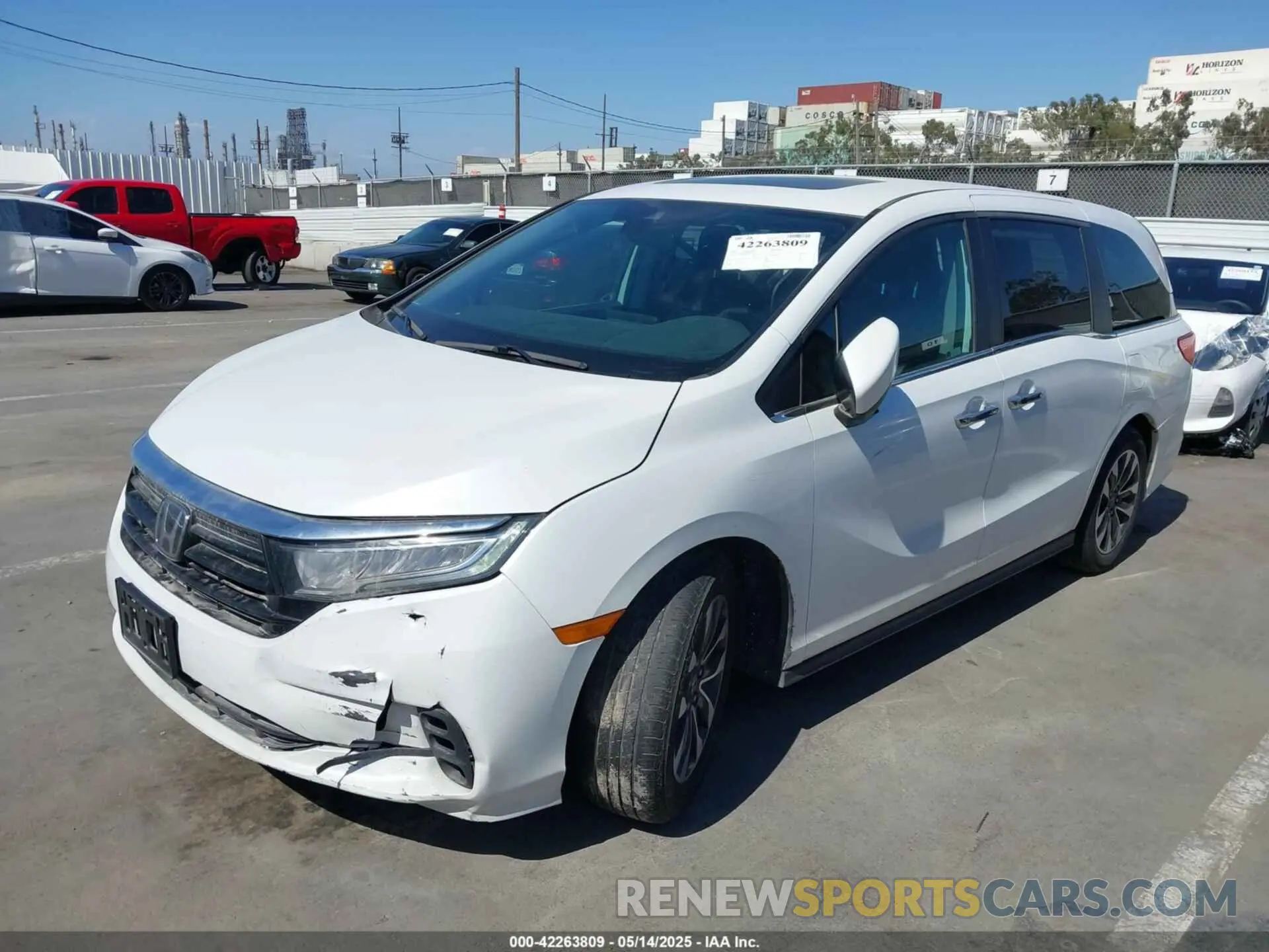 2 Photograph of a damaged car 5FNRL6H79MB003232 HONDA ODYSSEY 2021