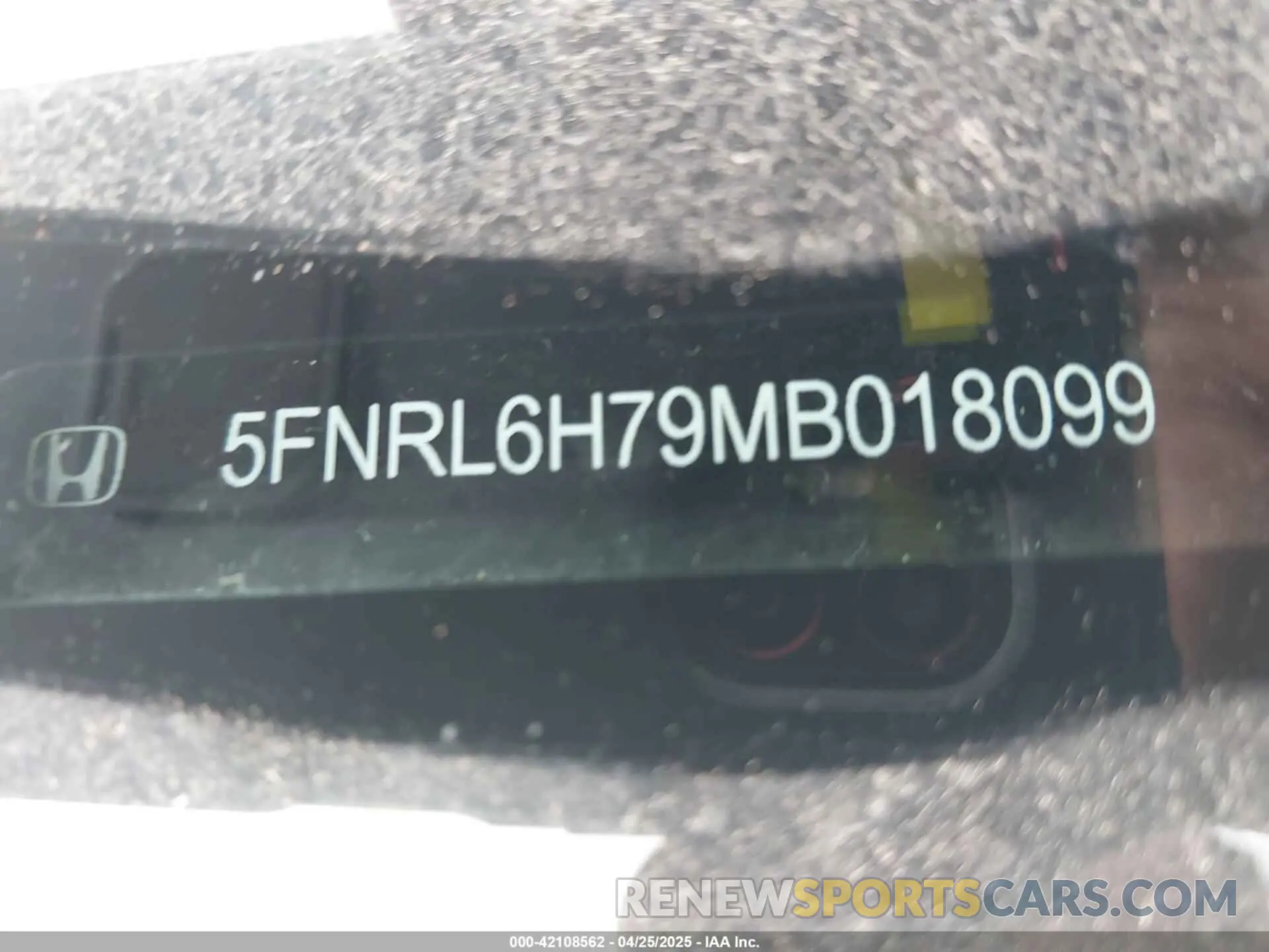 9 Photograph of a damaged car 5FNRL6H79MB018099 HONDA ODYSSEY 2021