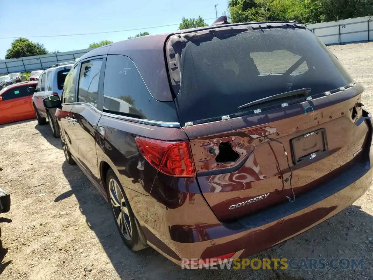 2 Photograph of a damaged car 5FNRL6H81MB014637 HONDA ODYSSEY 2021