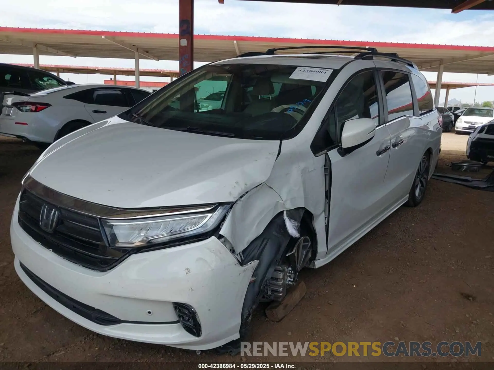 2 Photograph of a damaged car 5FNRL6H85MB034888 HONDA ODYSSEY 2021