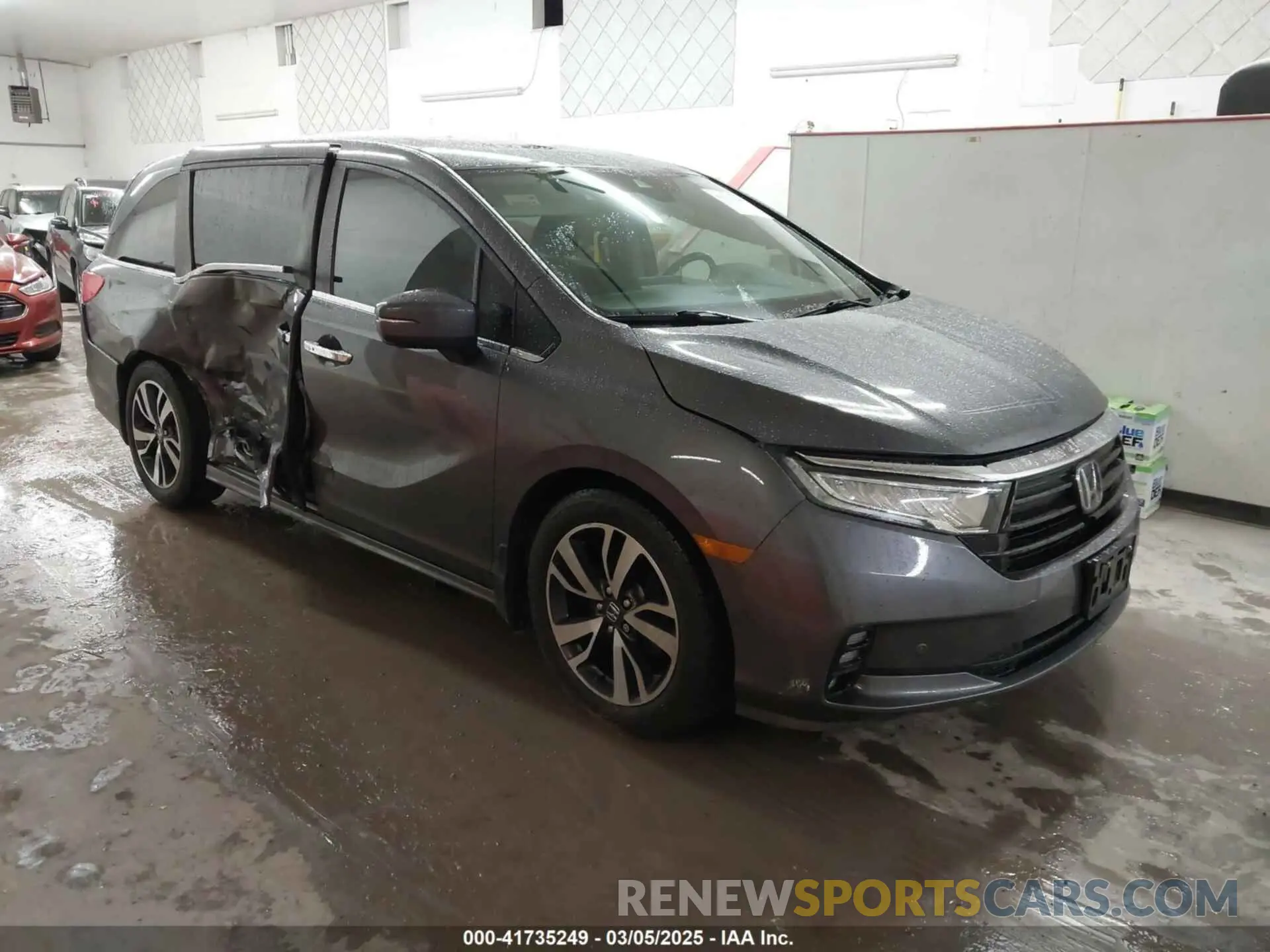 1 Photograph of a damaged car 5FNRL6H86MB026038 HONDA ODYSSEY 2021