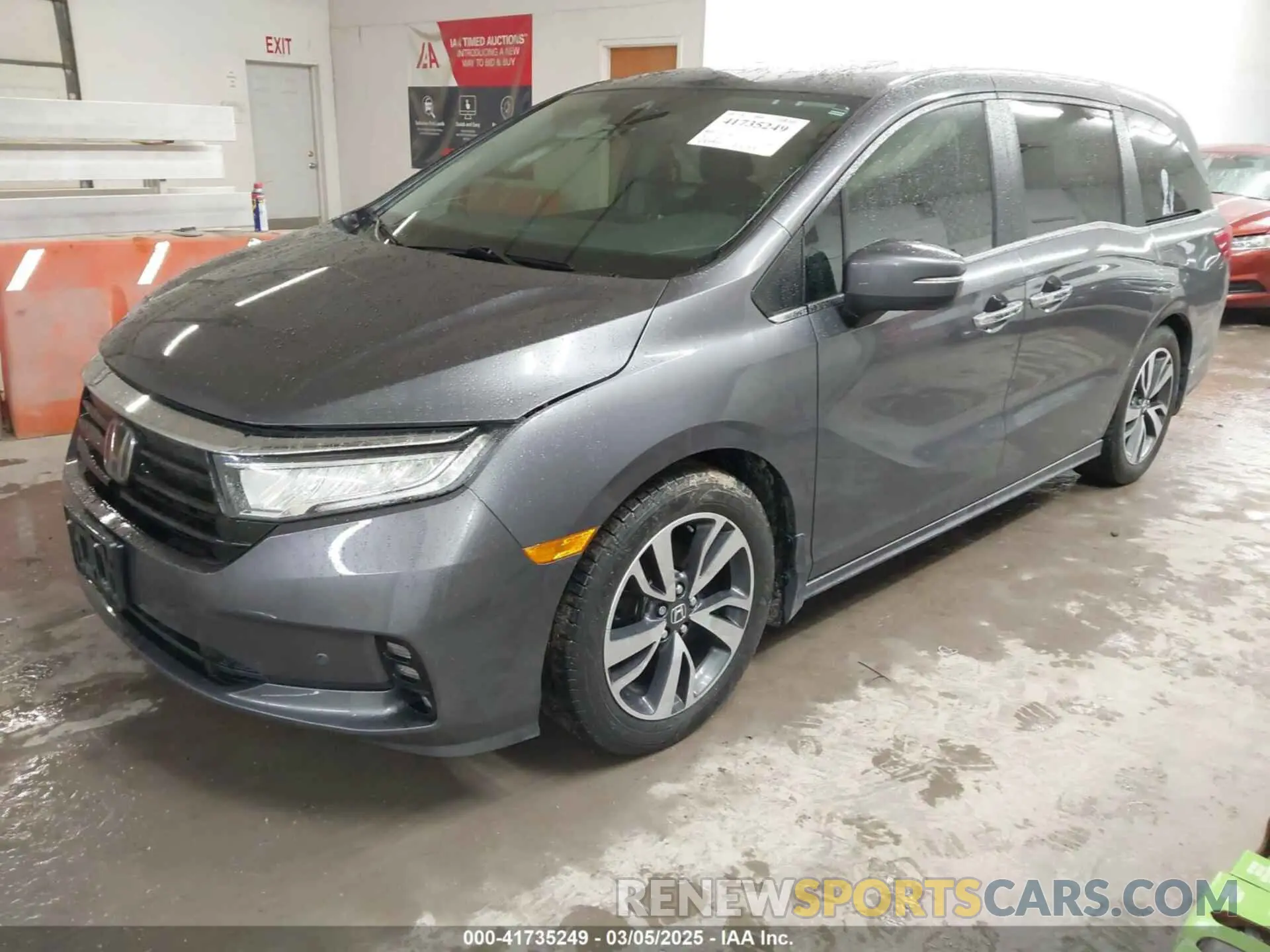 2 Photograph of a damaged car 5FNRL6H86MB026038 HONDA ODYSSEY 2021