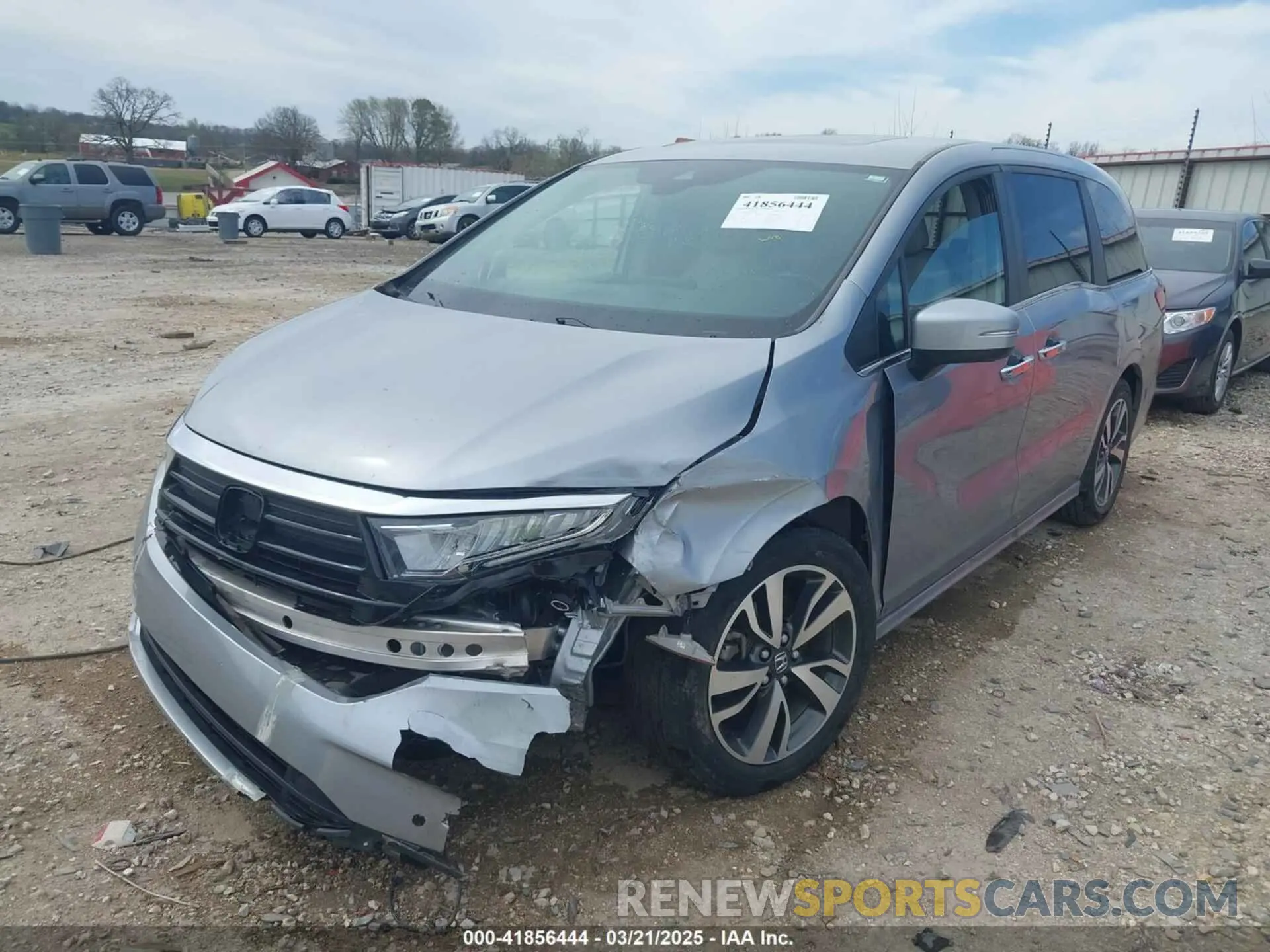 2 Photograph of a damaged car 5FNRL6H8XMB034837 HONDA ODYSSEY 2021
