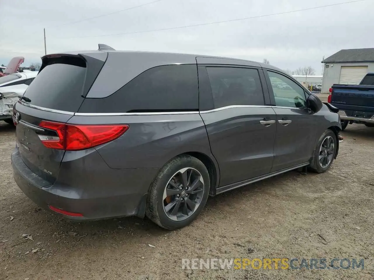 3 Photograph of a damaged car 5FNRL6H91MB019443 HONDA ODYSSEY 2021