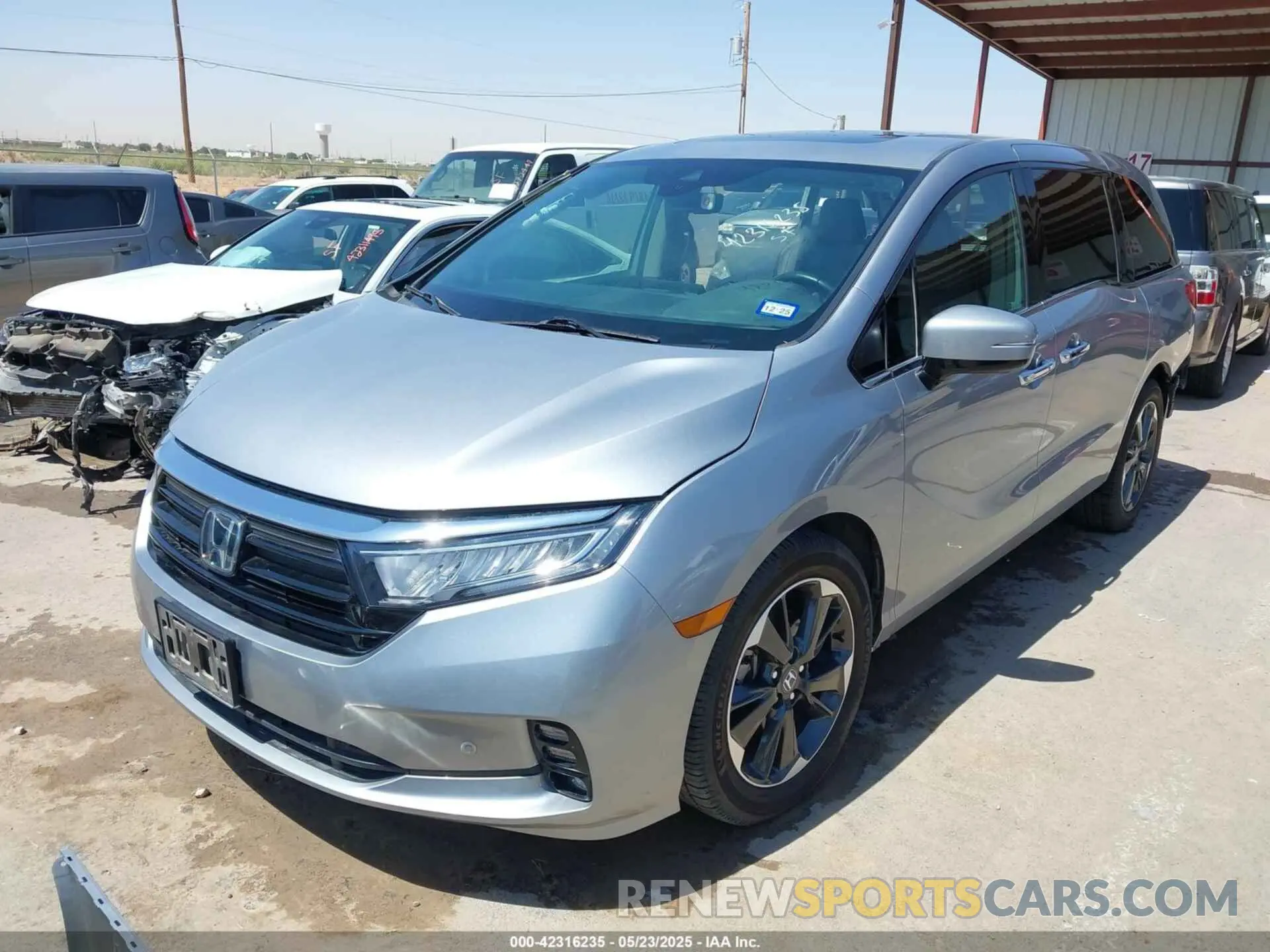 2 Photograph of a damaged car 5FNRL6H94MB003172 HONDA ODYSSEY 2021