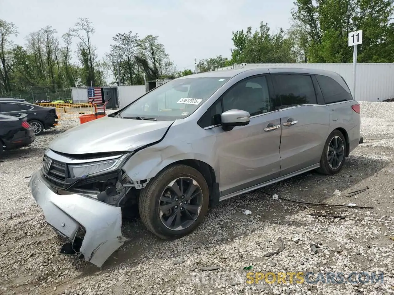 1 Photograph of a damaged car 5FNRL6H94MB011787 HONDA ODYSSEY 2021