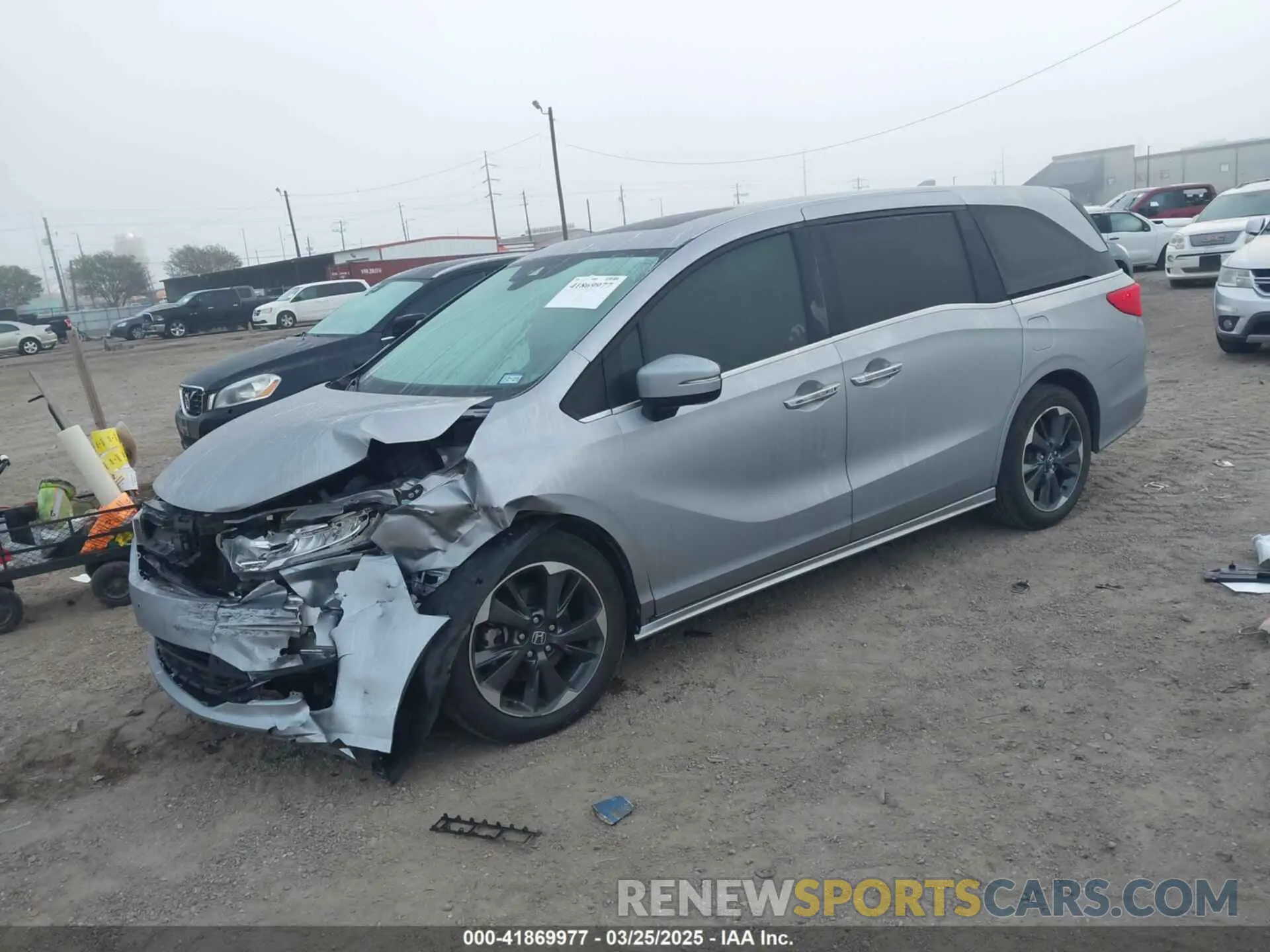 2 Photograph of a damaged car 5FNRL6H99MB019349 HONDA ODYSSEY 2021