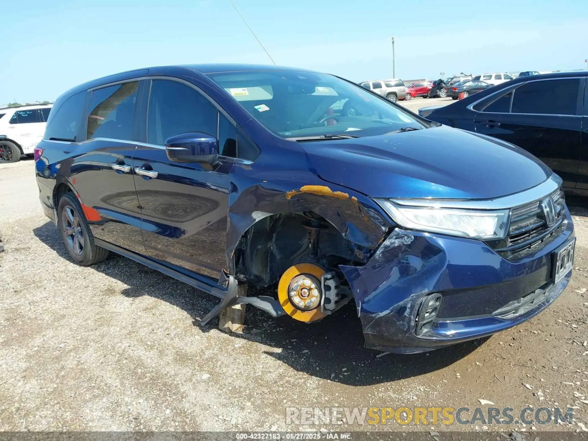 1 Photograph of a damaged car 5FNRL6H50NB000347 HONDA ODYSSEY 2022
