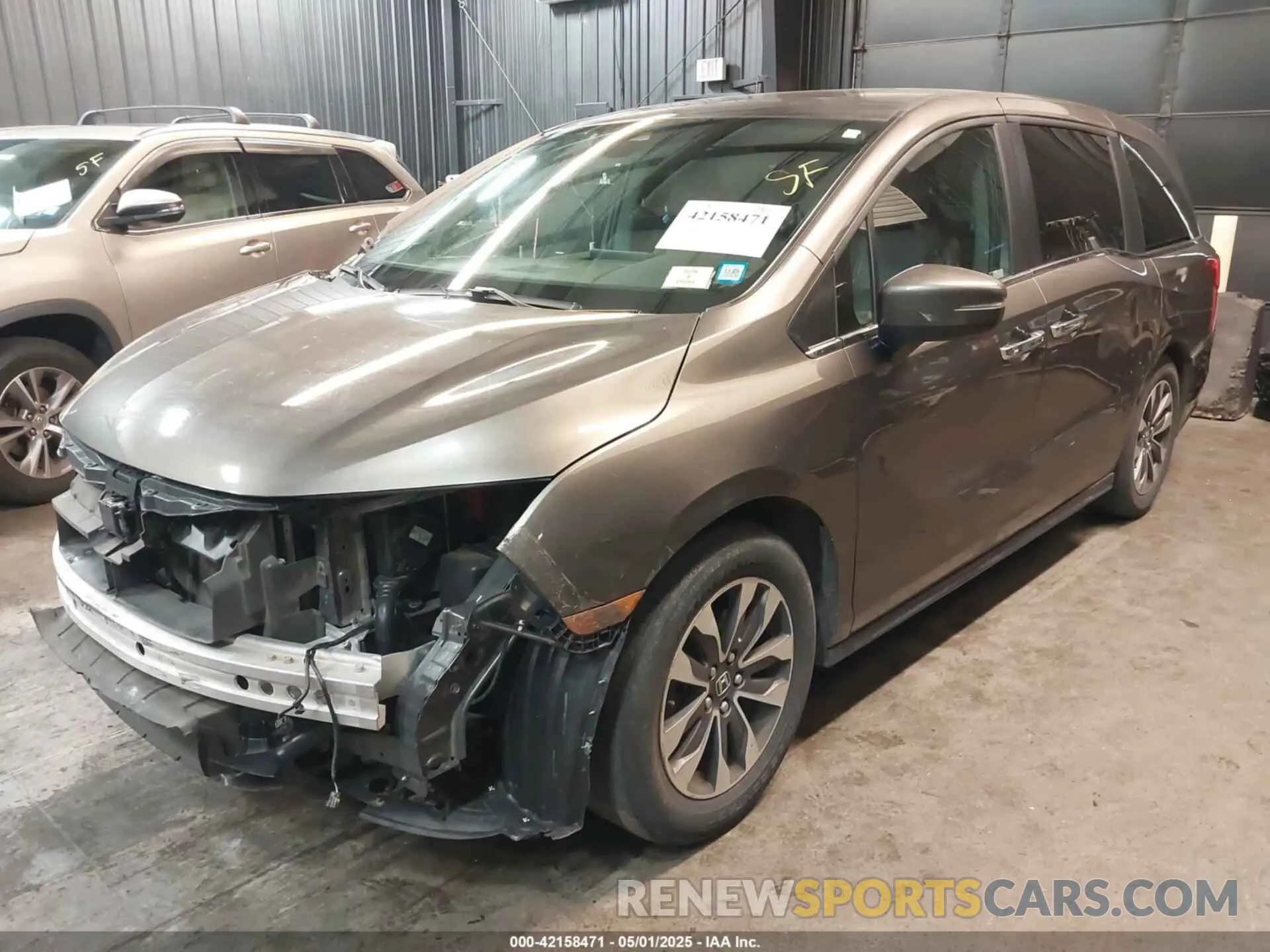 2 Photograph of a damaged car 5FNRL6H70NB062848 HONDA ODYSSEY 2022