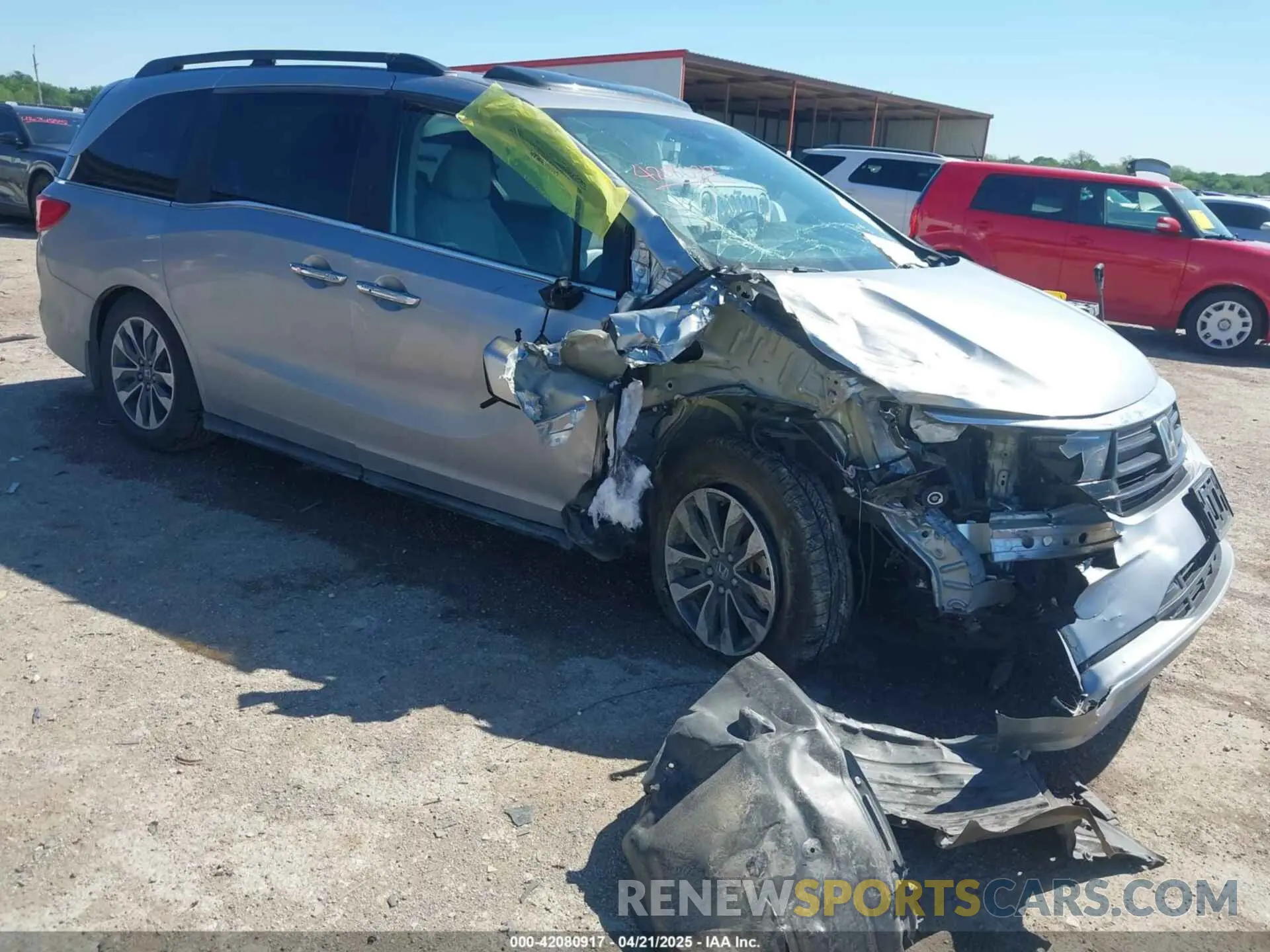 1 Photograph of a damaged car 5FNRL6H76NB002461 HONDA ODYSSEY 2022