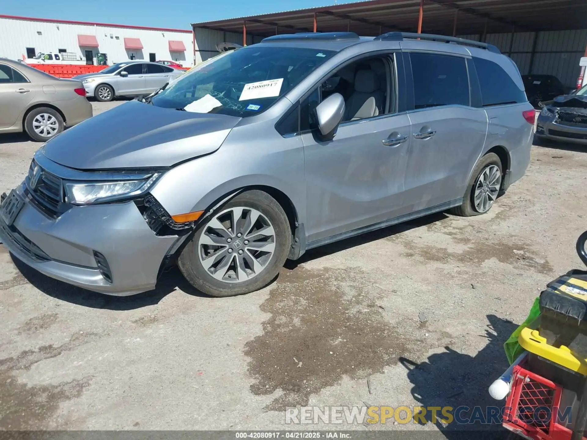2 Photograph of a damaged car 5FNRL6H76NB002461 HONDA ODYSSEY 2022