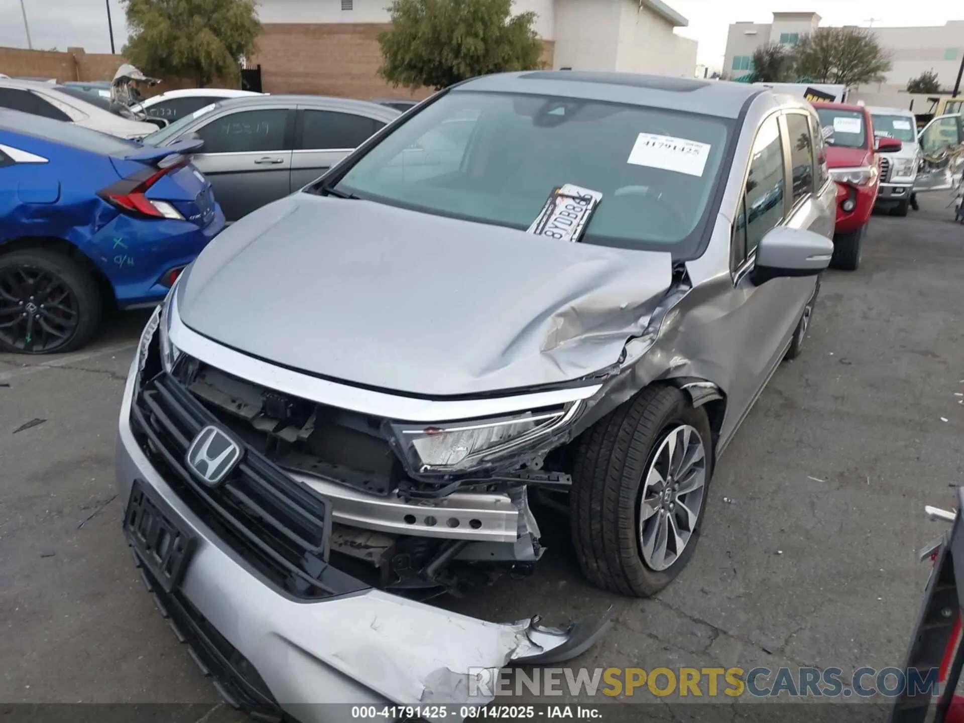 6 Photograph of a damaged car 5FNRL6H77NB041754 HONDA ODYSSEY 2022