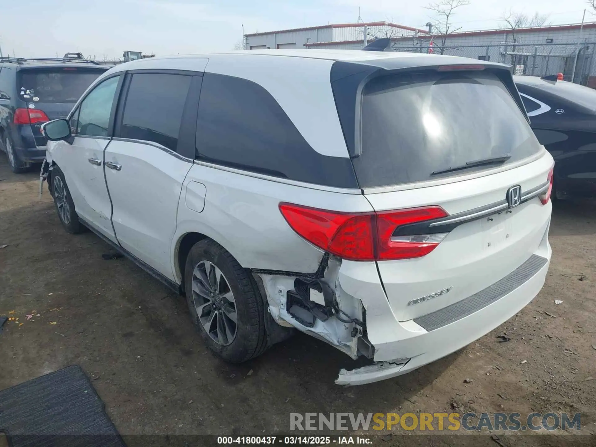 3 Photograph of a damaged car 5FNRL6H7XNB043658 HONDA ODYSSEY 2022