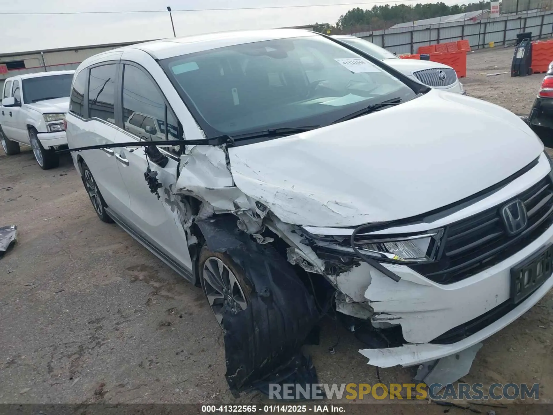 1 Photograph of a damaged car 5FNRL6H7XNB047791 HONDA ODYSSEY 2022