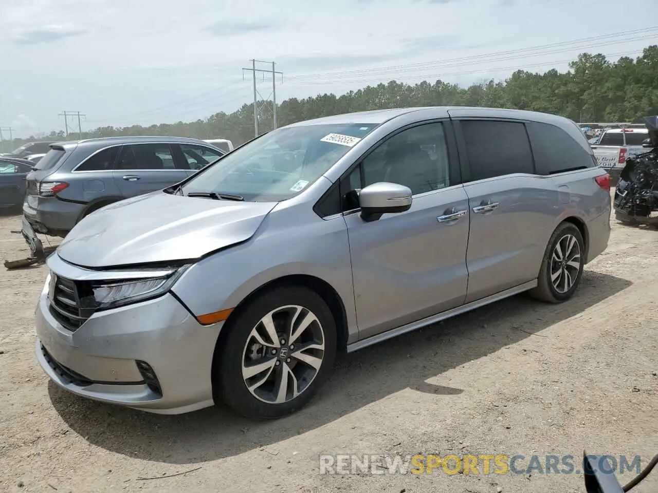 1 Photograph of a damaged car 5FNRL6H82NB009321 HONDA ODYSSEY 2022
