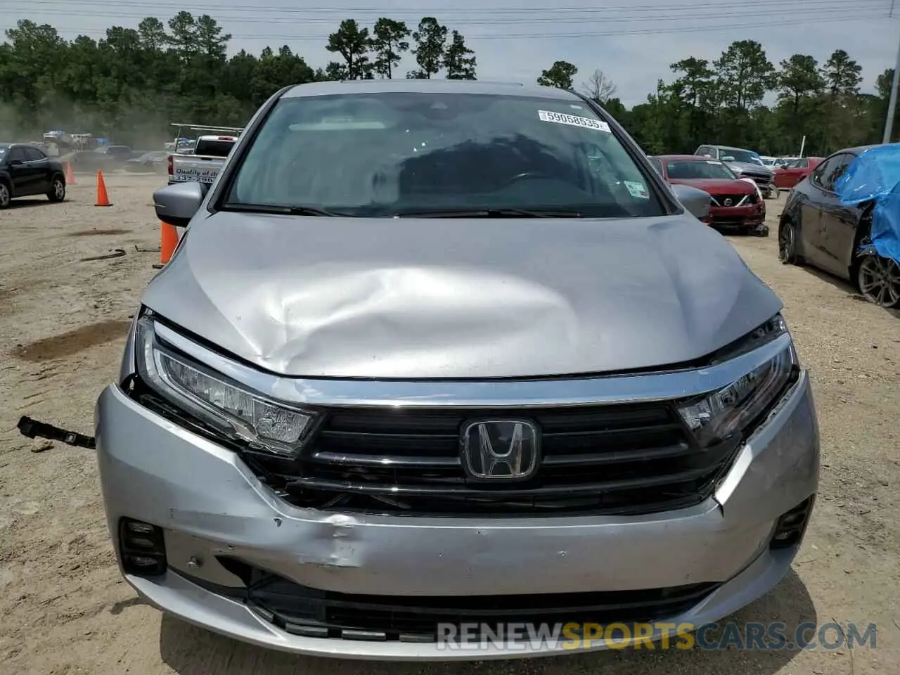 5 Photograph of a damaged car 5FNRL6H82NB009321 HONDA ODYSSEY 2022