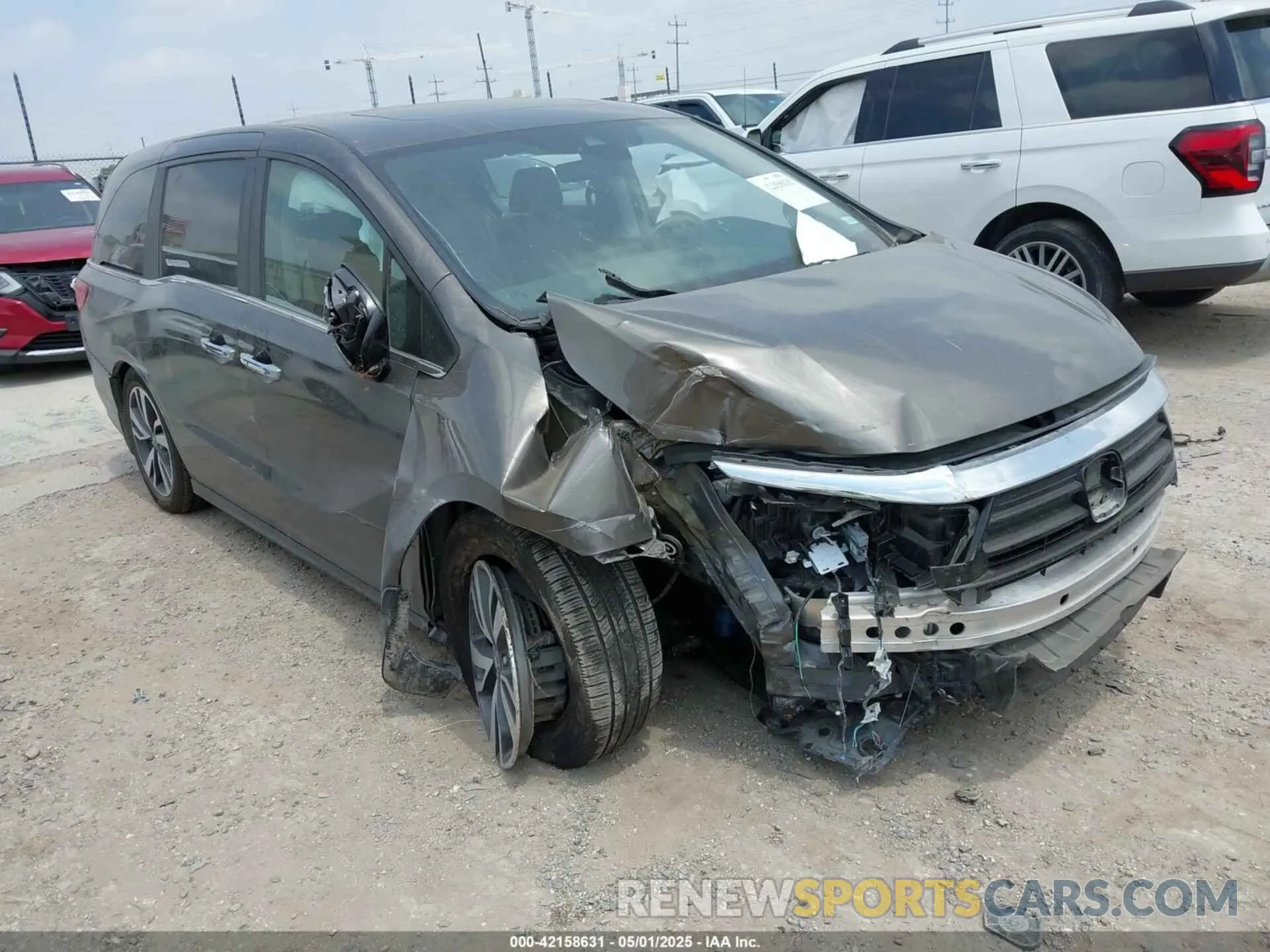 1 Photograph of a damaged car 5FNRL6H85NB052132 HONDA ODYSSEY 2022