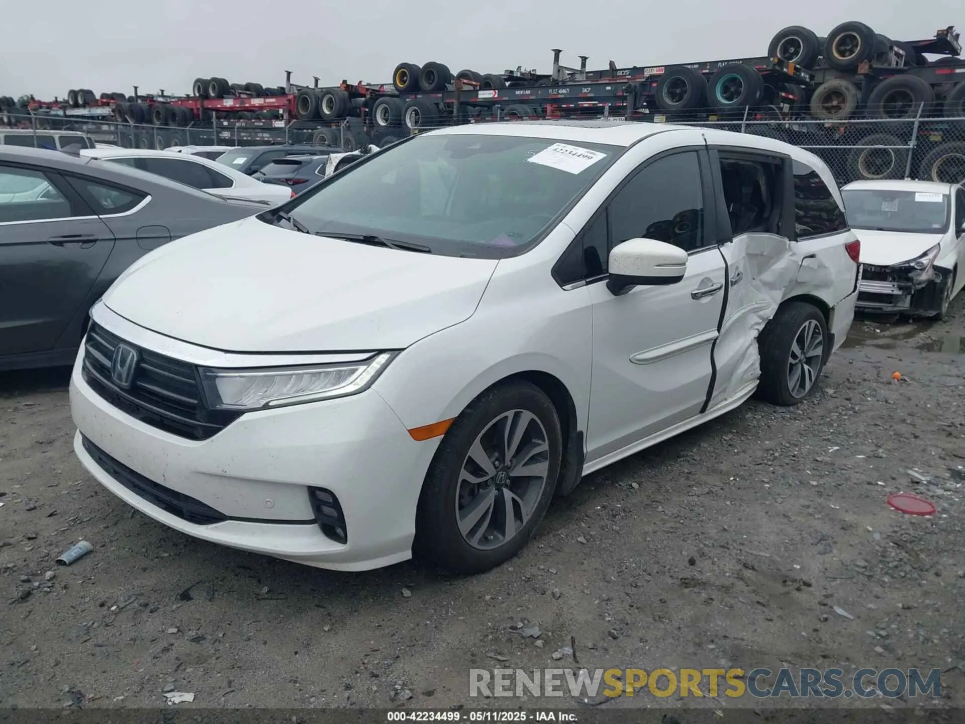 2 Photograph of a damaged car 5FNRL6H87NB058420 HONDA ODYSSEY 2022