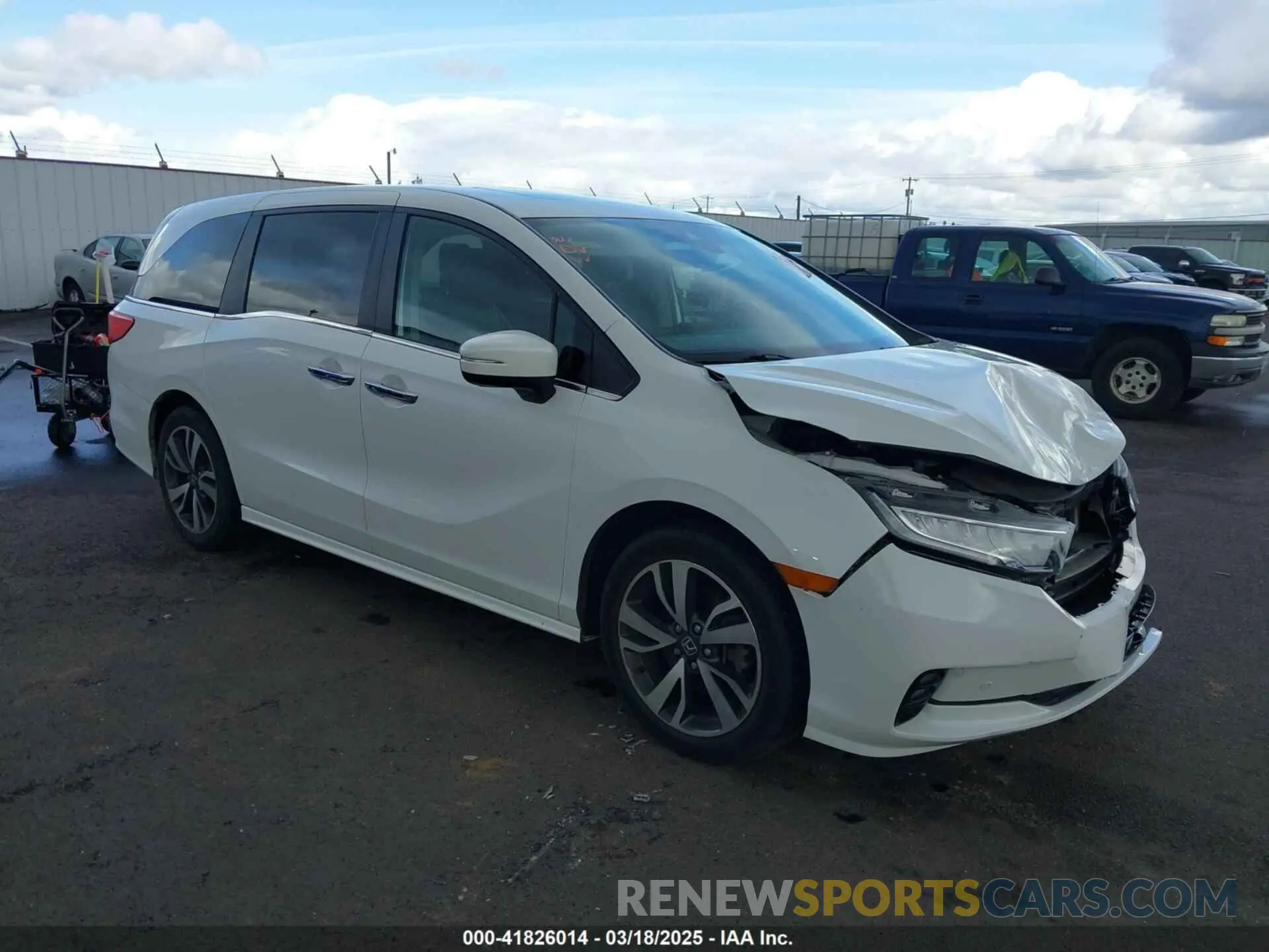 1 Photograph of a damaged car 5FNRL6H8XNB057293 HONDA ODYSSEY 2022