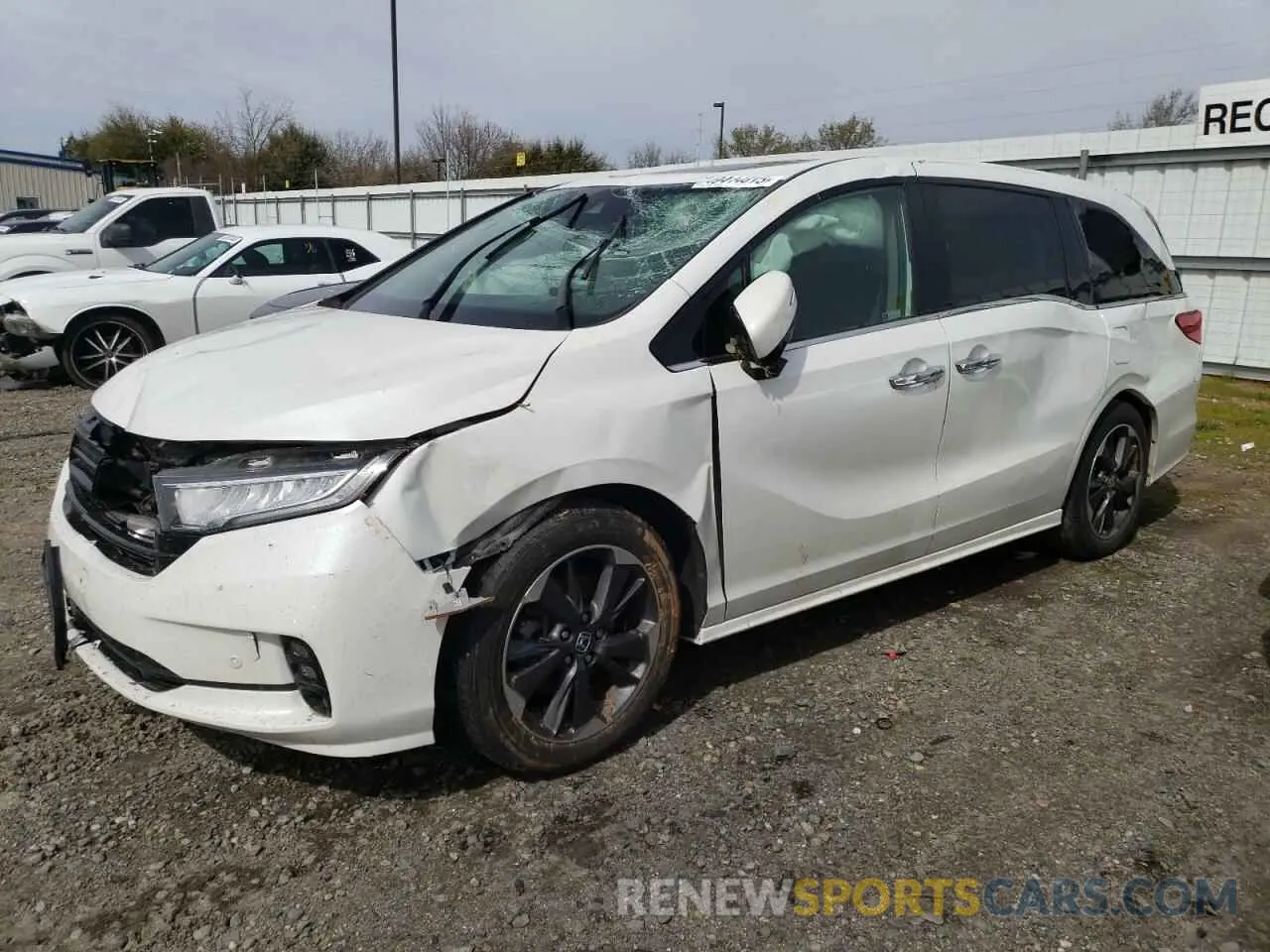 1 Photograph of a damaged car 5FNRL6H91NB067087 HONDA ODYSSEY 2022