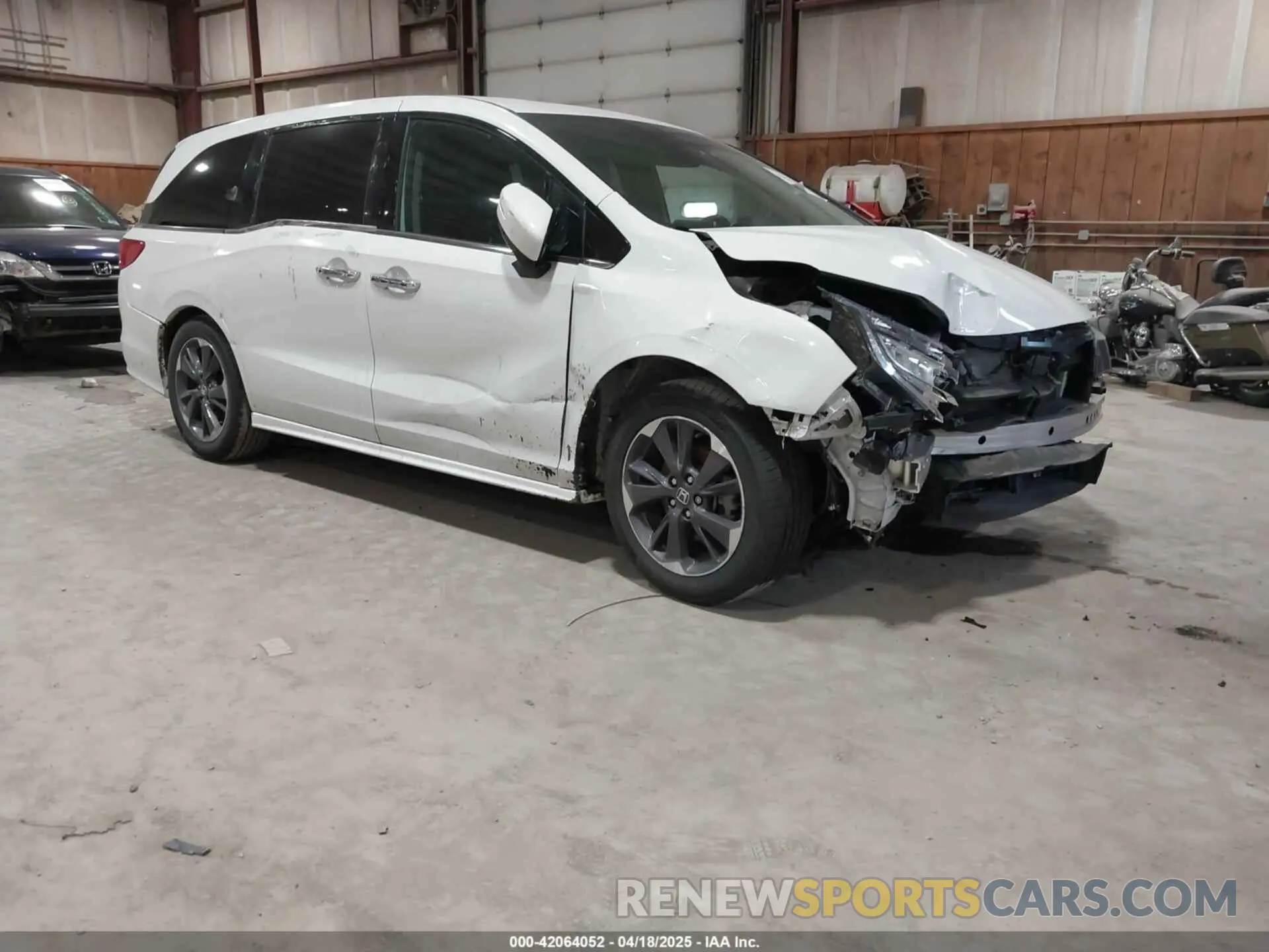 1 Photograph of a damaged car 5FNRL6H94NB061316 HONDA ODYSSEY 2022