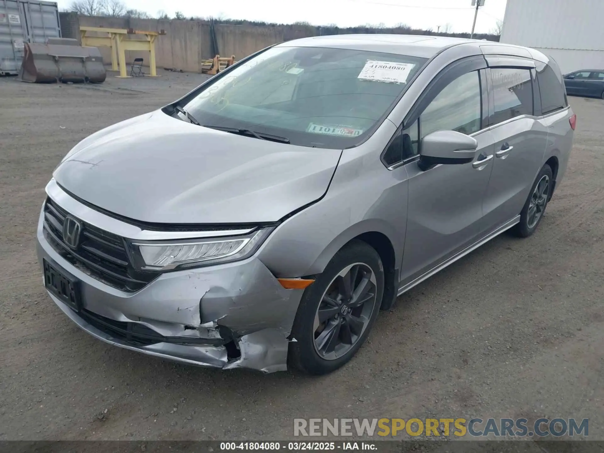 2 Photograph of a damaged car 5FNRL6H9XNB055293 HONDA ODYSSEY 2022