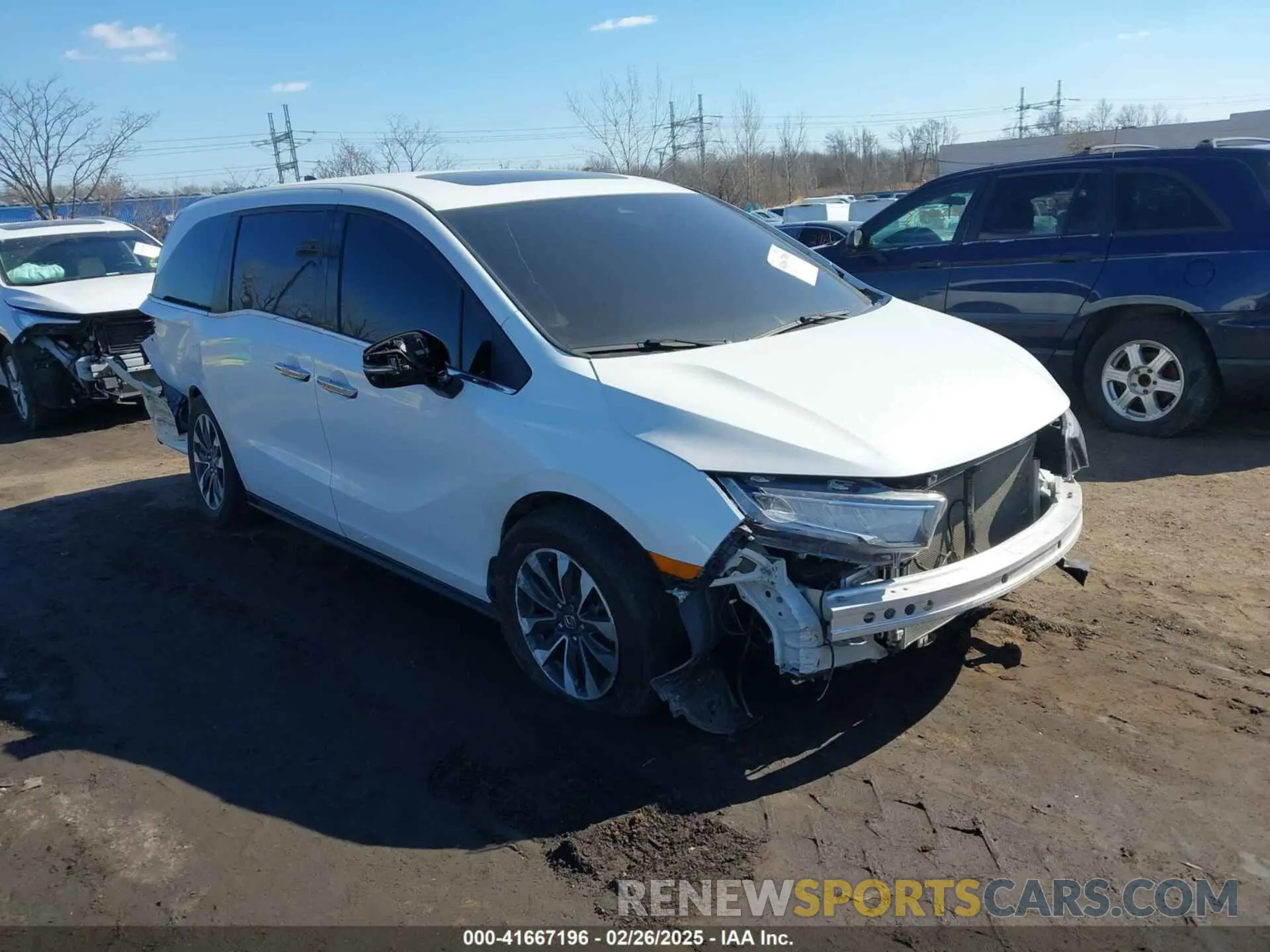 1 Photograph of a damaged car 5FNRL6H60PB056011 HONDA ODYSSEY 2023