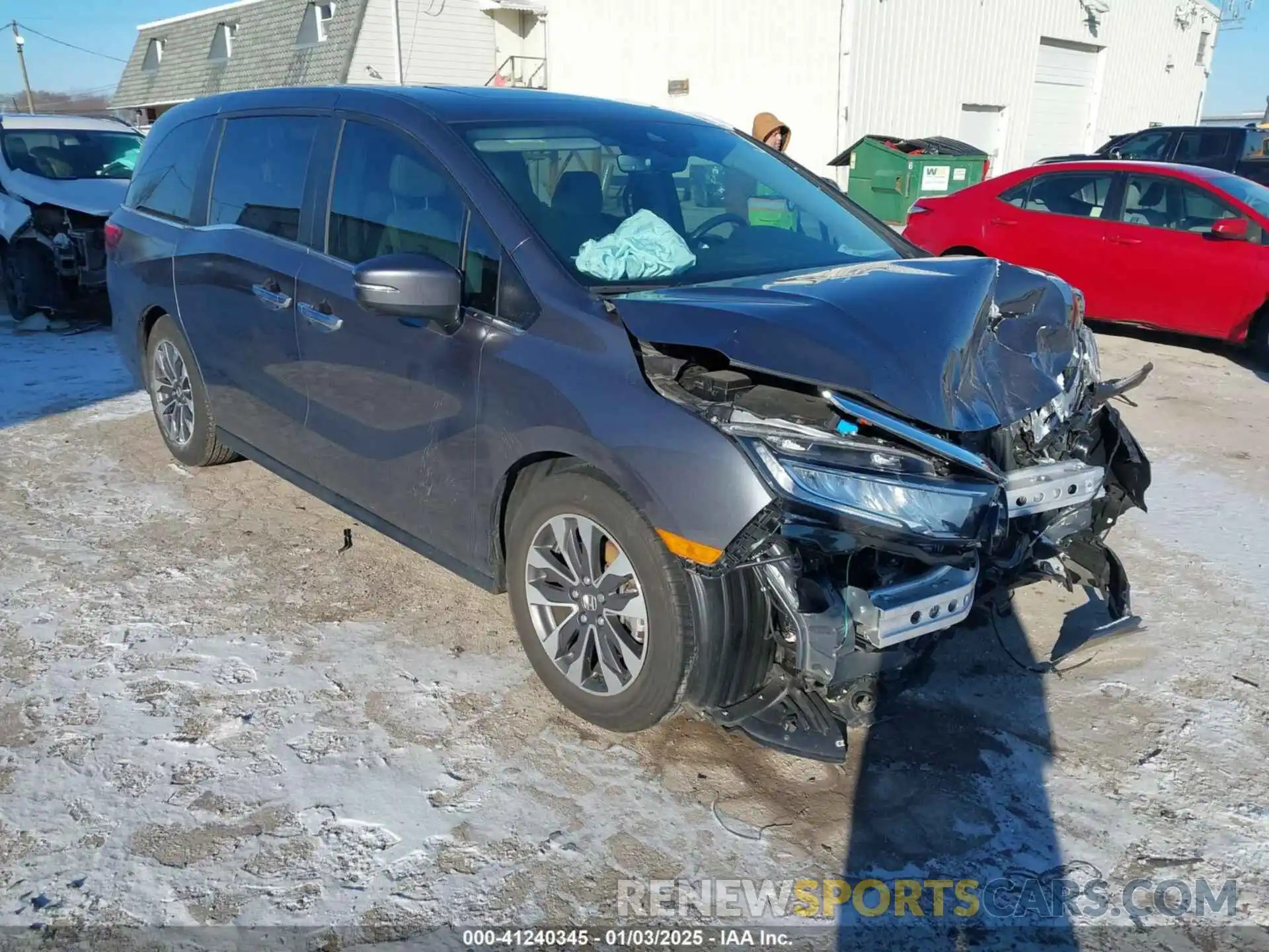 1 Photograph of a damaged car 5FNRL6H65PB035588 HONDA ODYSSEY 2023