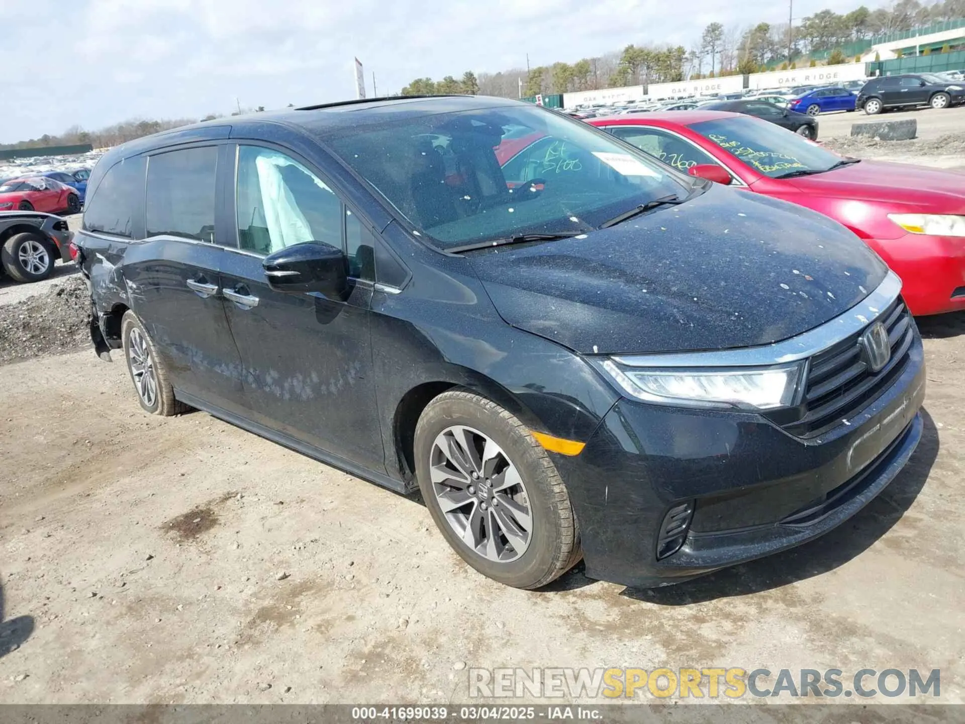1 Photograph of a damaged car 5FNRL6H67PB029548 HONDA ODYSSEY 2023
