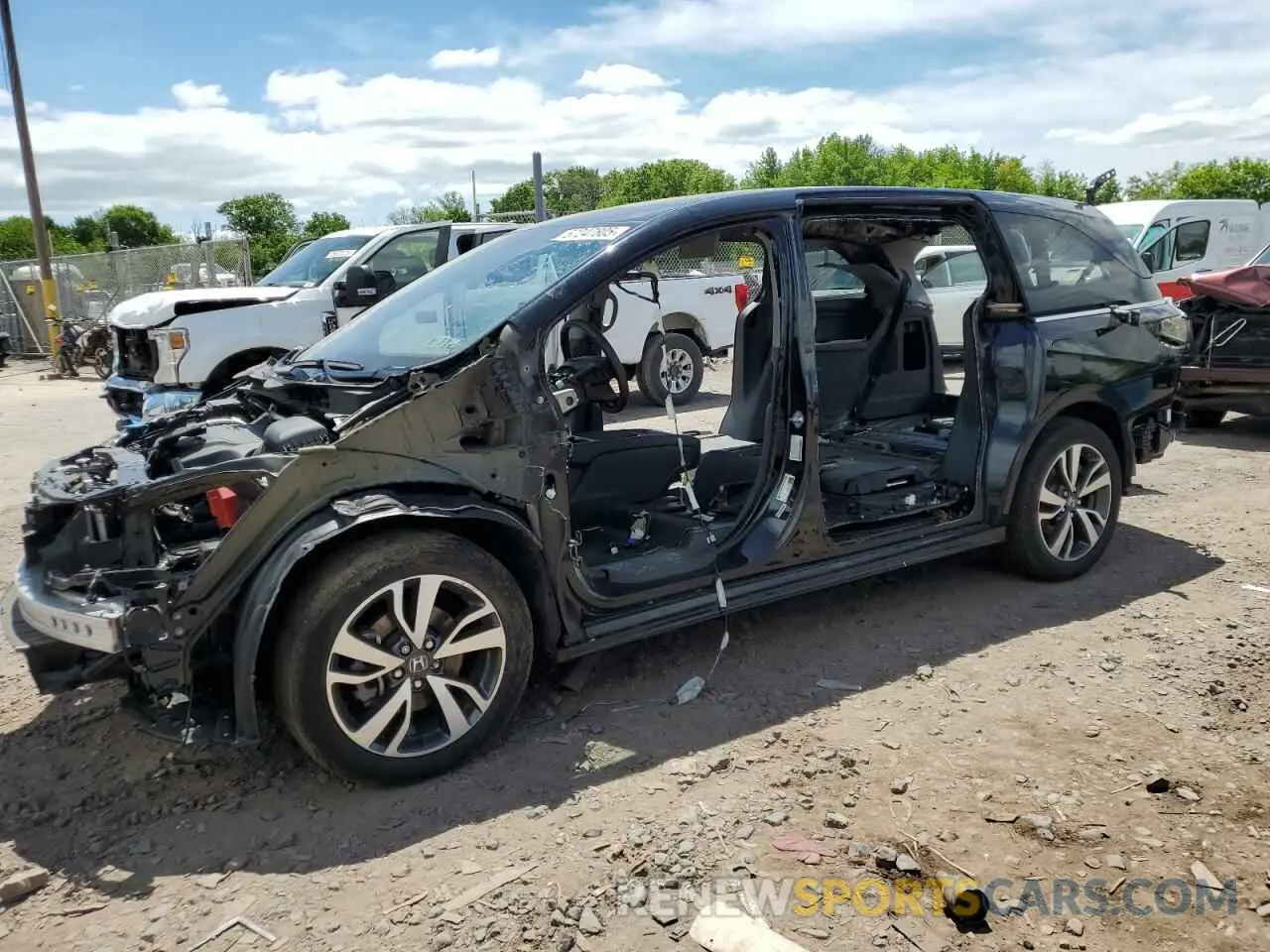 1 Photograph of a damaged car 5FNRL6H80PB035726 HONDA ODYSSEY 2023